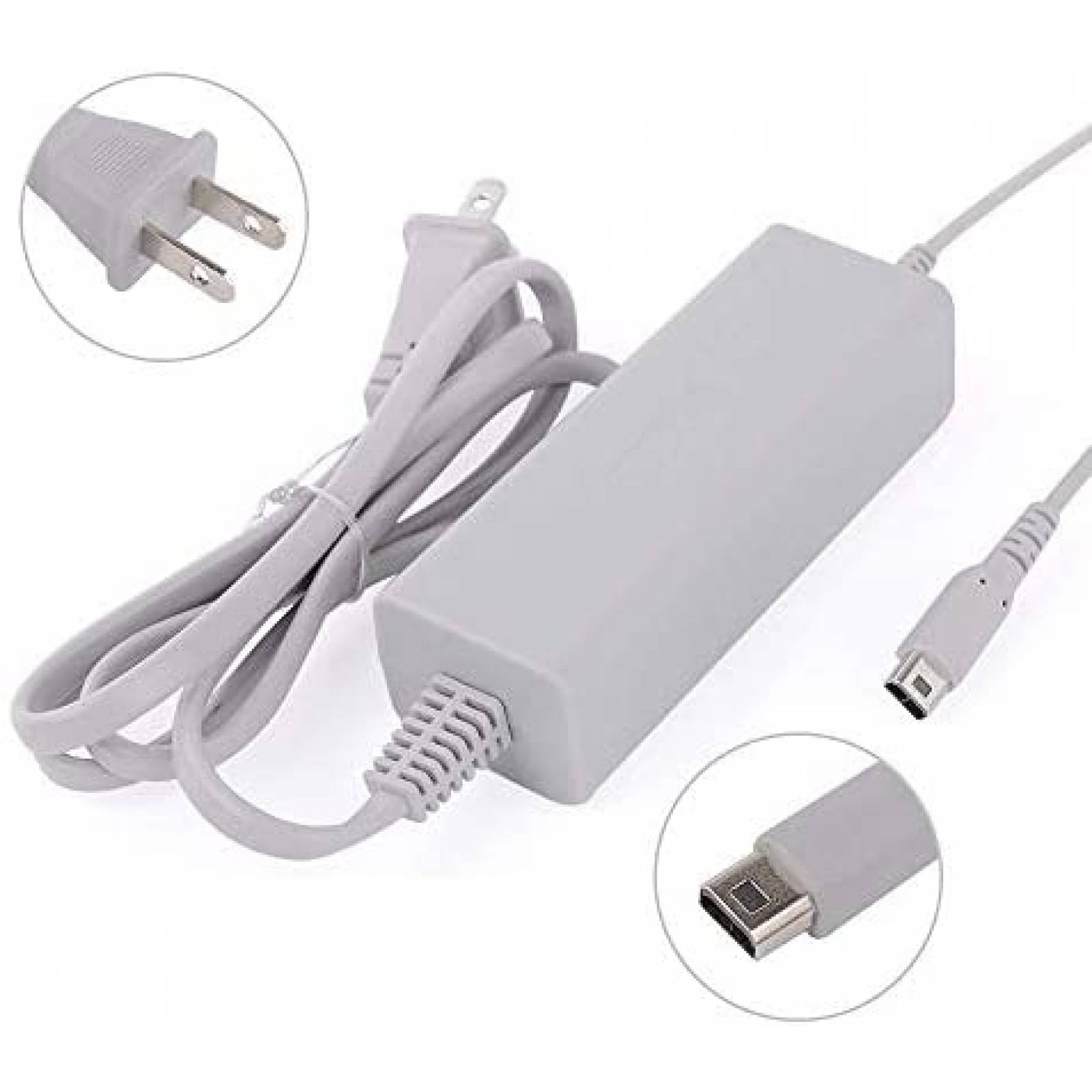 Cargador de Consola Xahpower AC para Nintendo Wii U -Gris