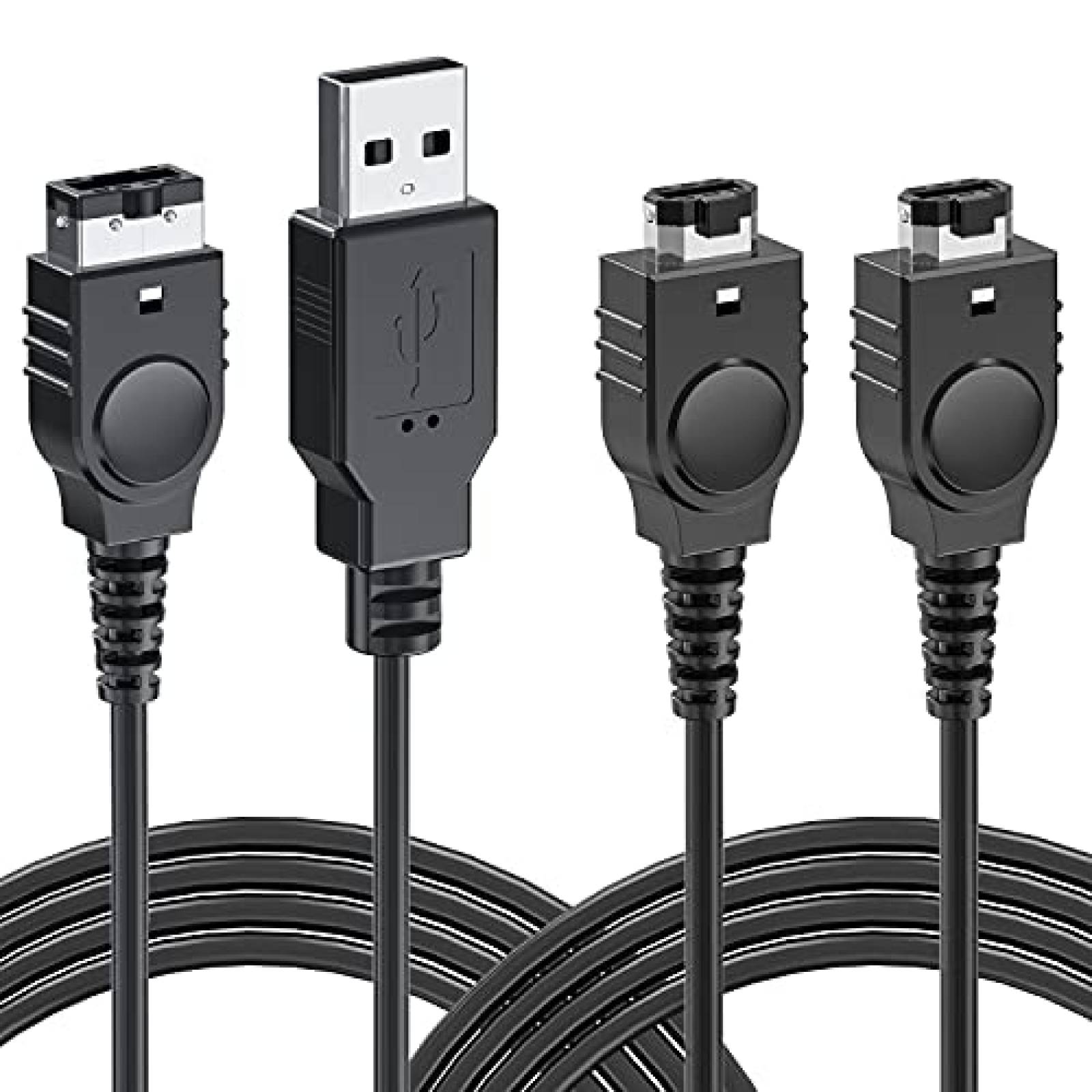 Pack cargador Gameboy Advance SP Ullnosoo x2 -Negro