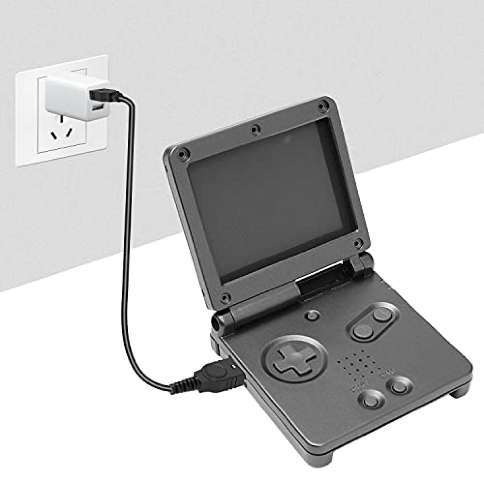 Pack cargador Gameboy Advance SP Ullnosoo x2 -Negro