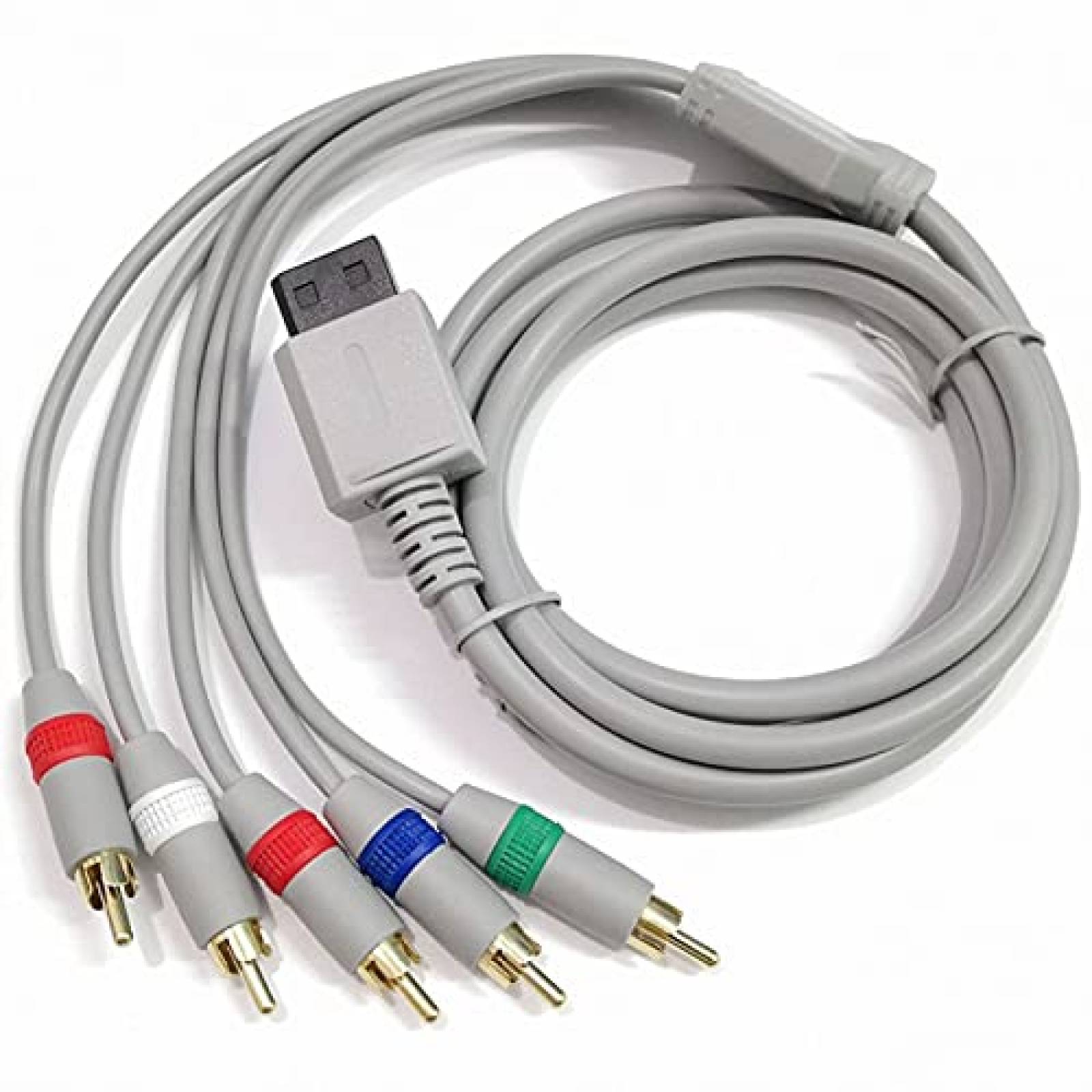 Cable Jedihra 5.9FT Componentes AV Para Nintendo Wii/Wii U