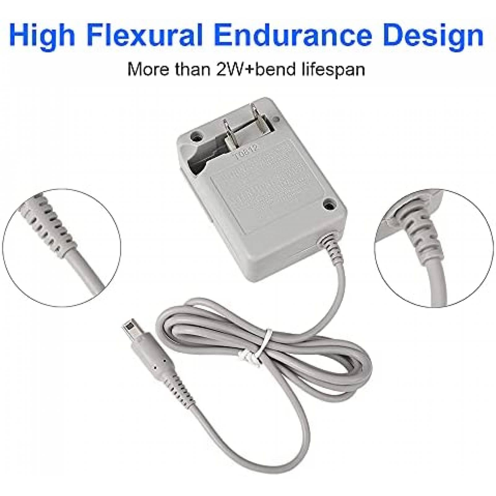 Cargador CSTESVN Compatible Con Nintendo New 3DS -Gris