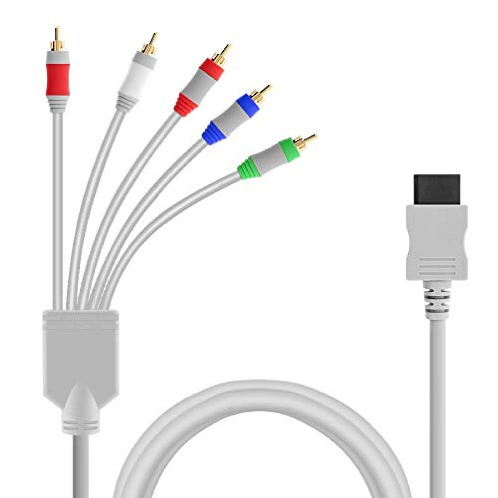 Cable Componente Xahpower Compatible con Consola Wii -Gris