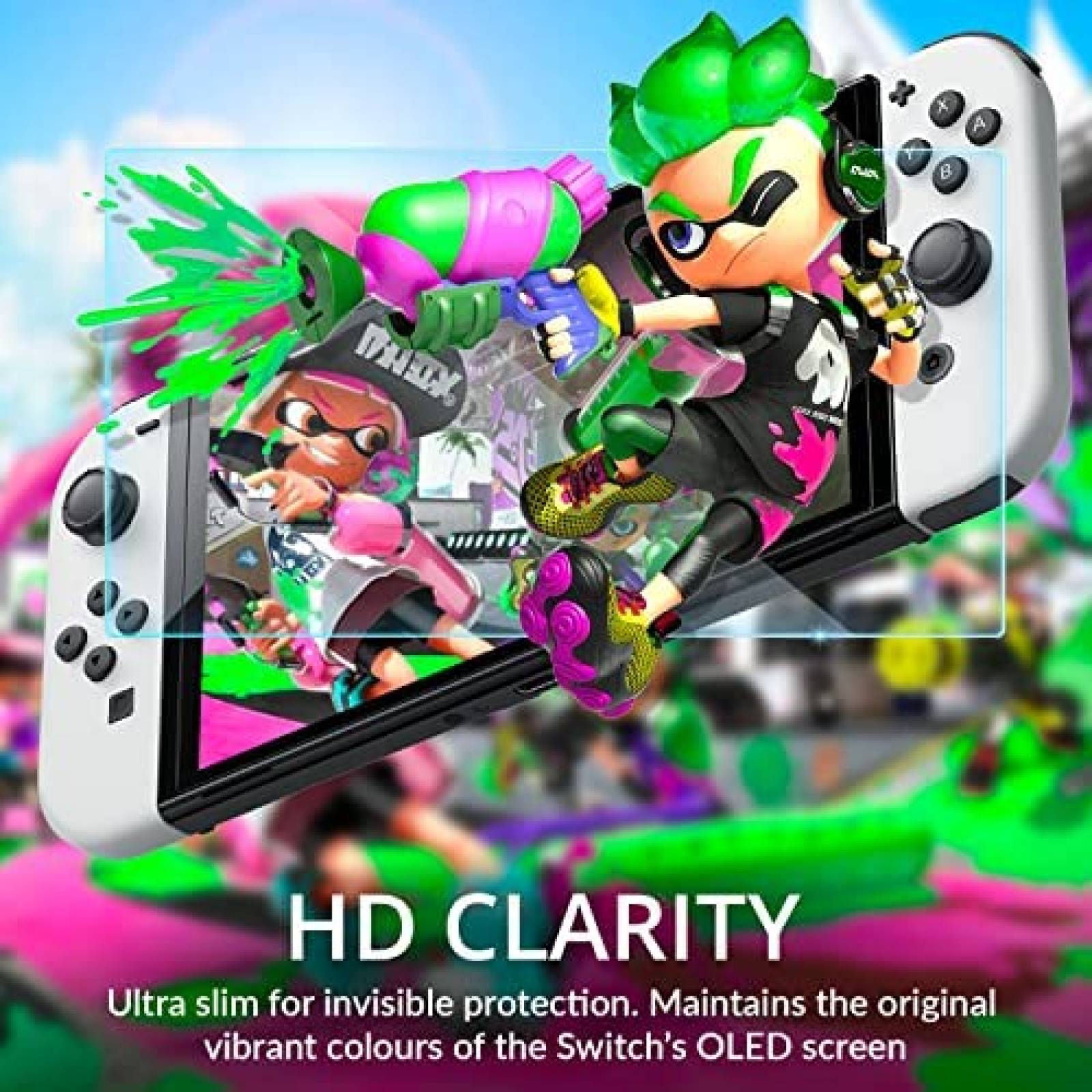 Protector de Pantalla Orzly para Nintendo Switch 4 Pzs