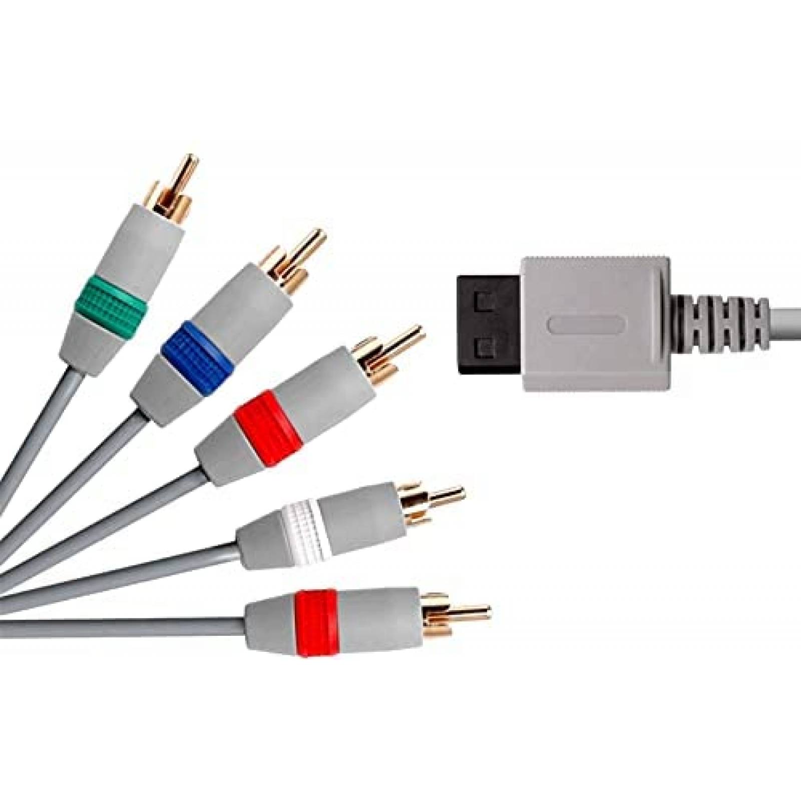 Cable de Video TIZOPO de 5 Entradas RCA para NWii -Gris