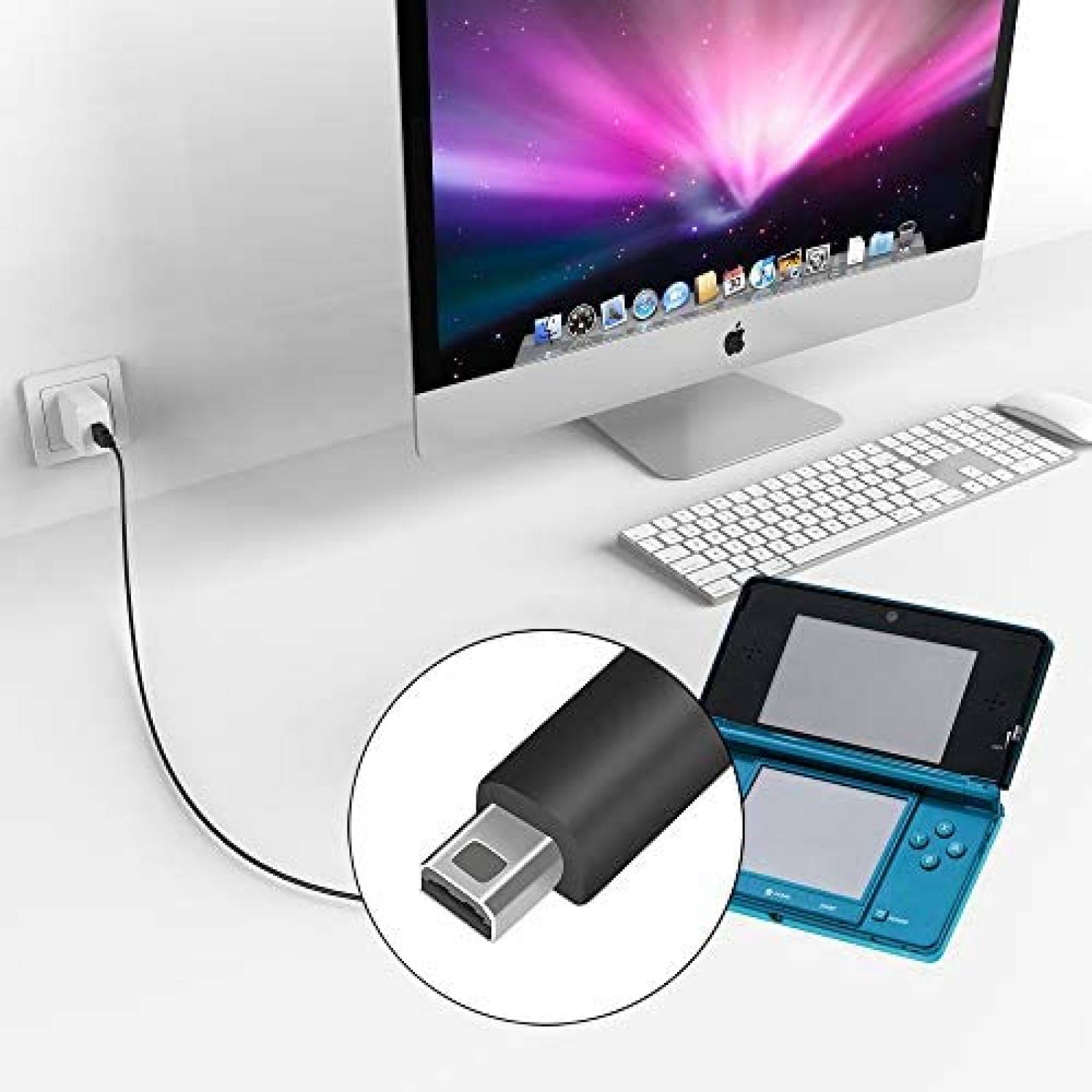 Cable Cargador CSTESVN 3.9ft USB Incluye 3 Stylus para DSi