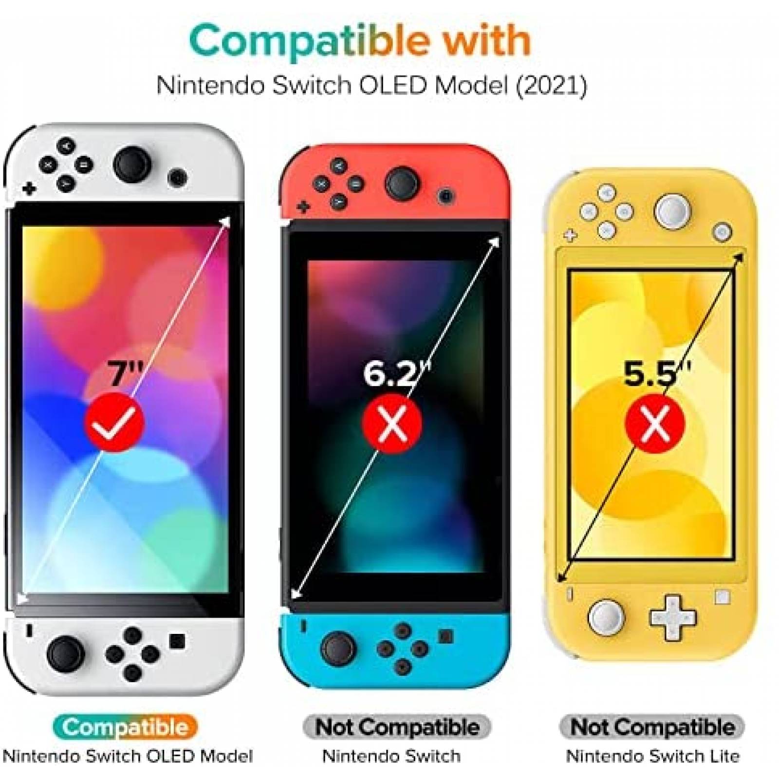 Protector de Pantalla iVoler para Nintendo Switch 4 Pzs