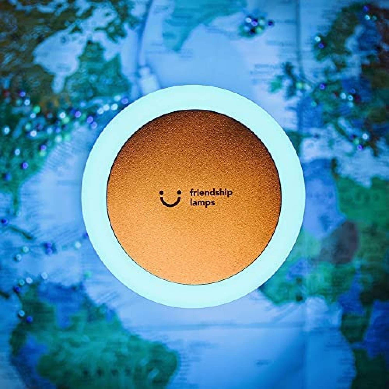 Lampara de Amistad a Distancia LuvLink RGB 2 pzs -Cafe