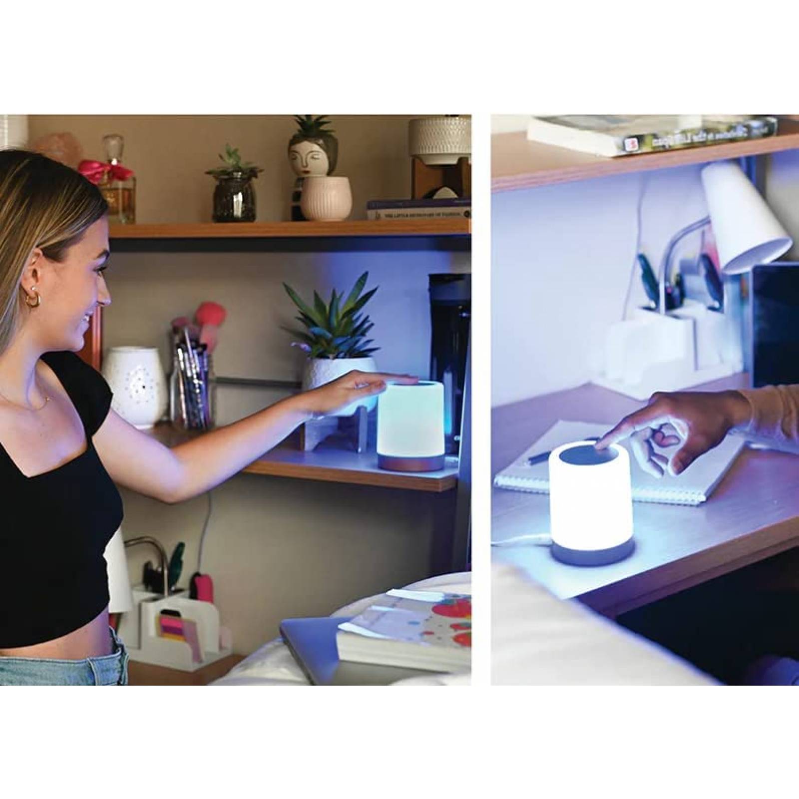 Lampara de Amistad a Distancia LuvLink RGB 2 pzs -Cafe