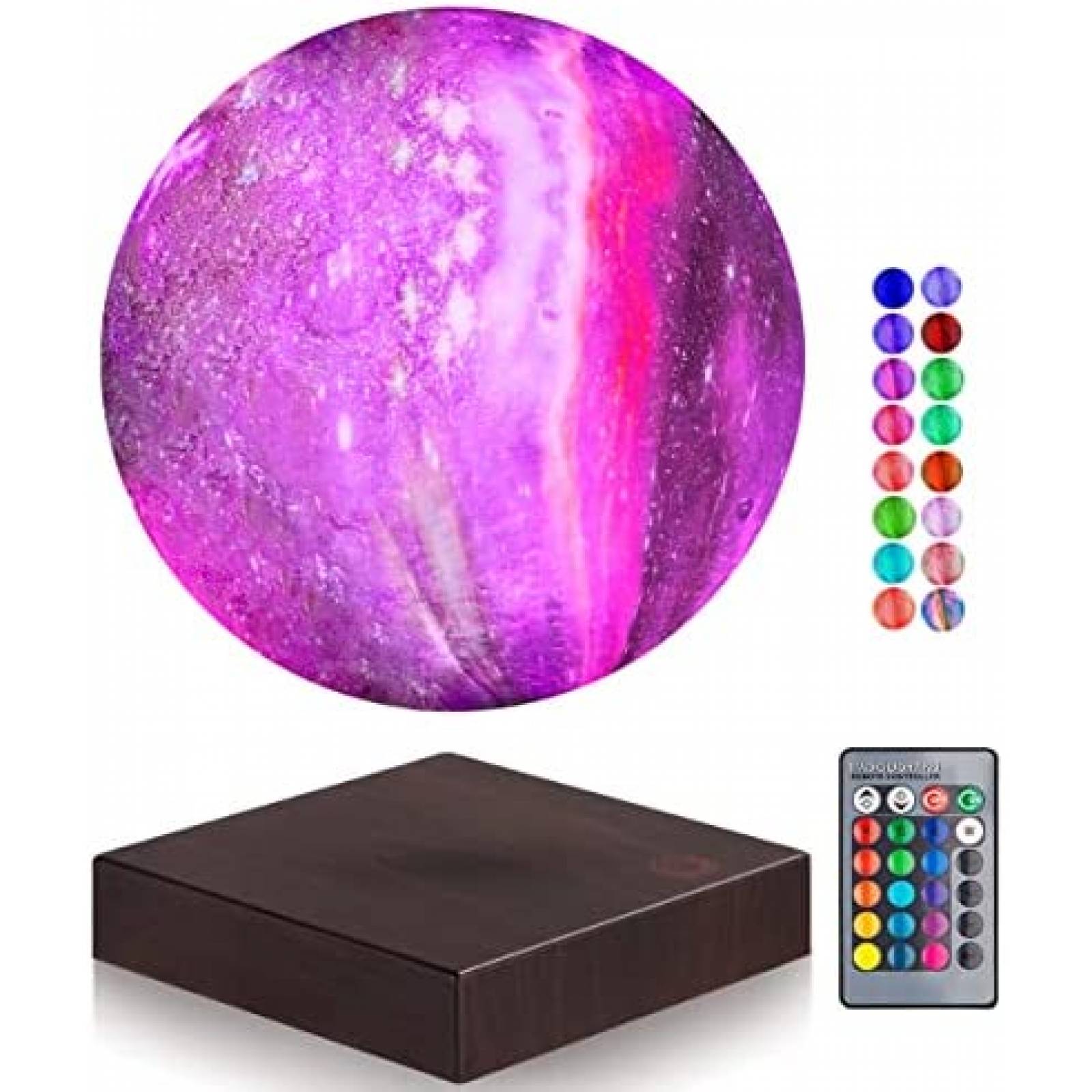 Lampara VGAzer de Luna Levitante que Flota y Gira -Morado