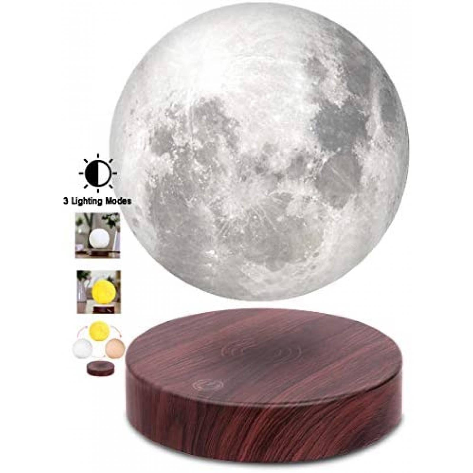 Lampara VGAzer 3D LED Flotantey Girando en el Aire -Blanco