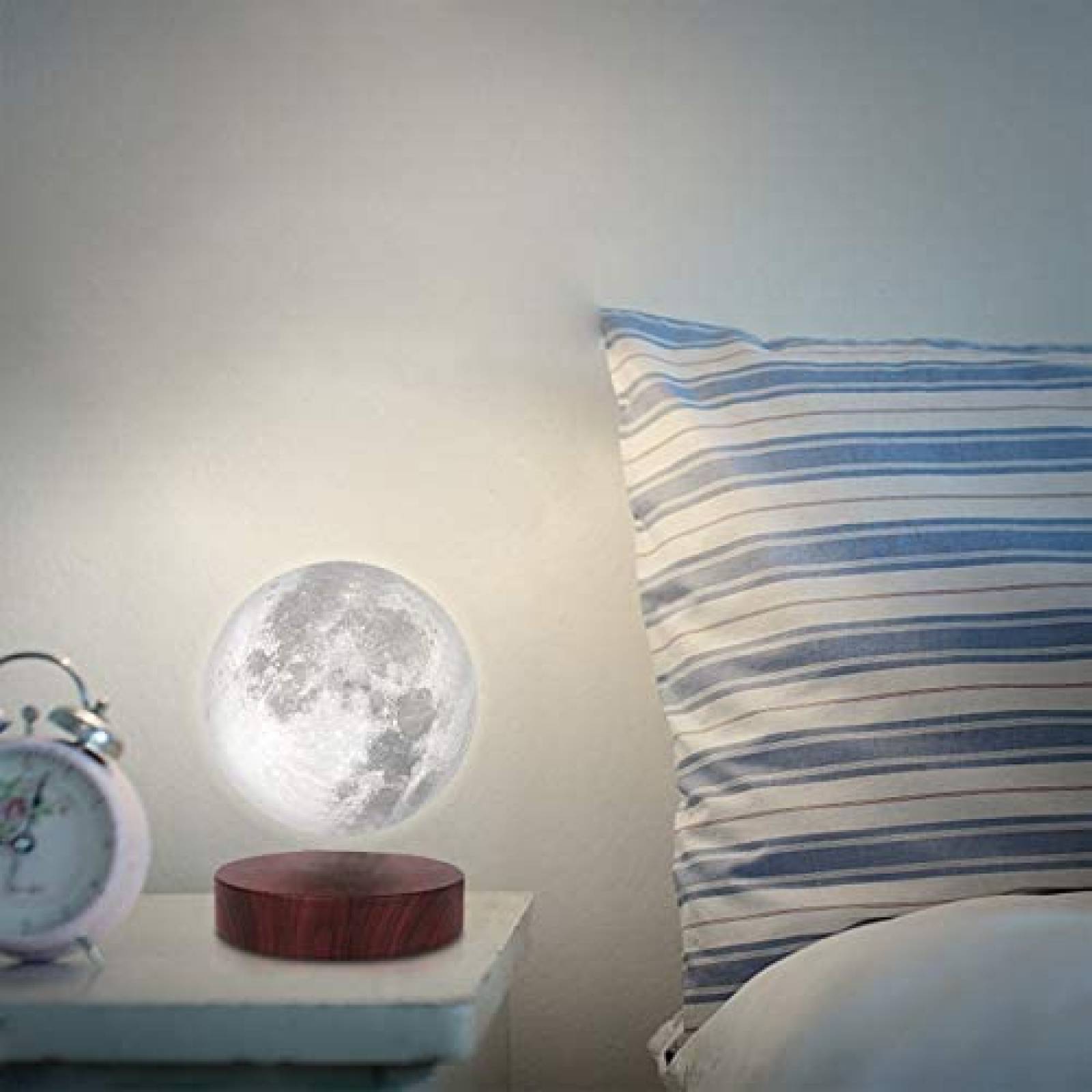 Lampara VGAzer 3D LED Flotantey Girando en el Aire -Blanco