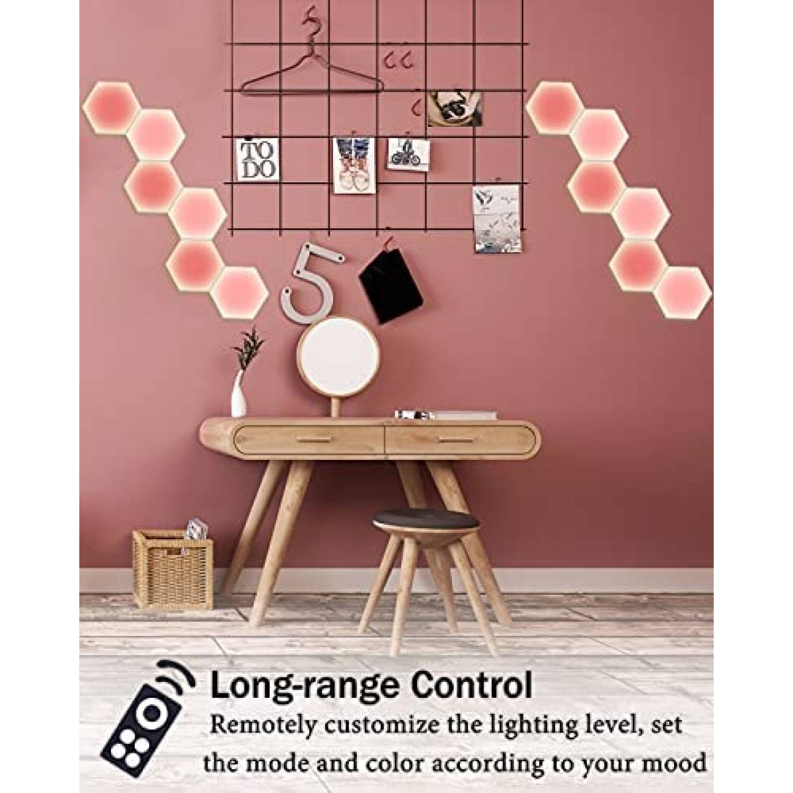 Panel de Luz Arcwares Inteligente hexagonal LED USB Azul
