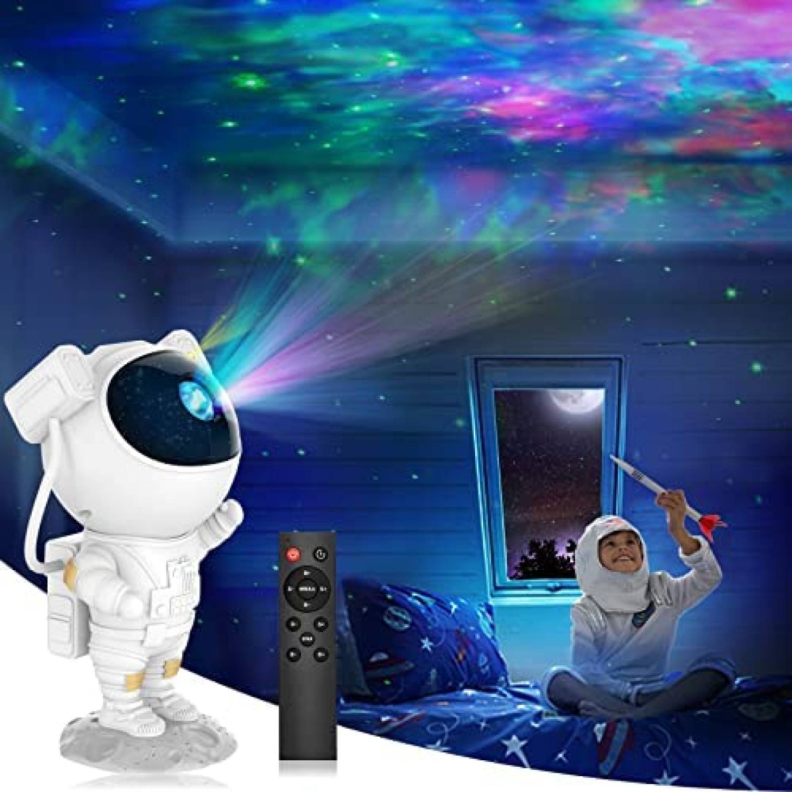 Lampara Proyector Cynlink Astro Alan Luz de galaxia -Blanco