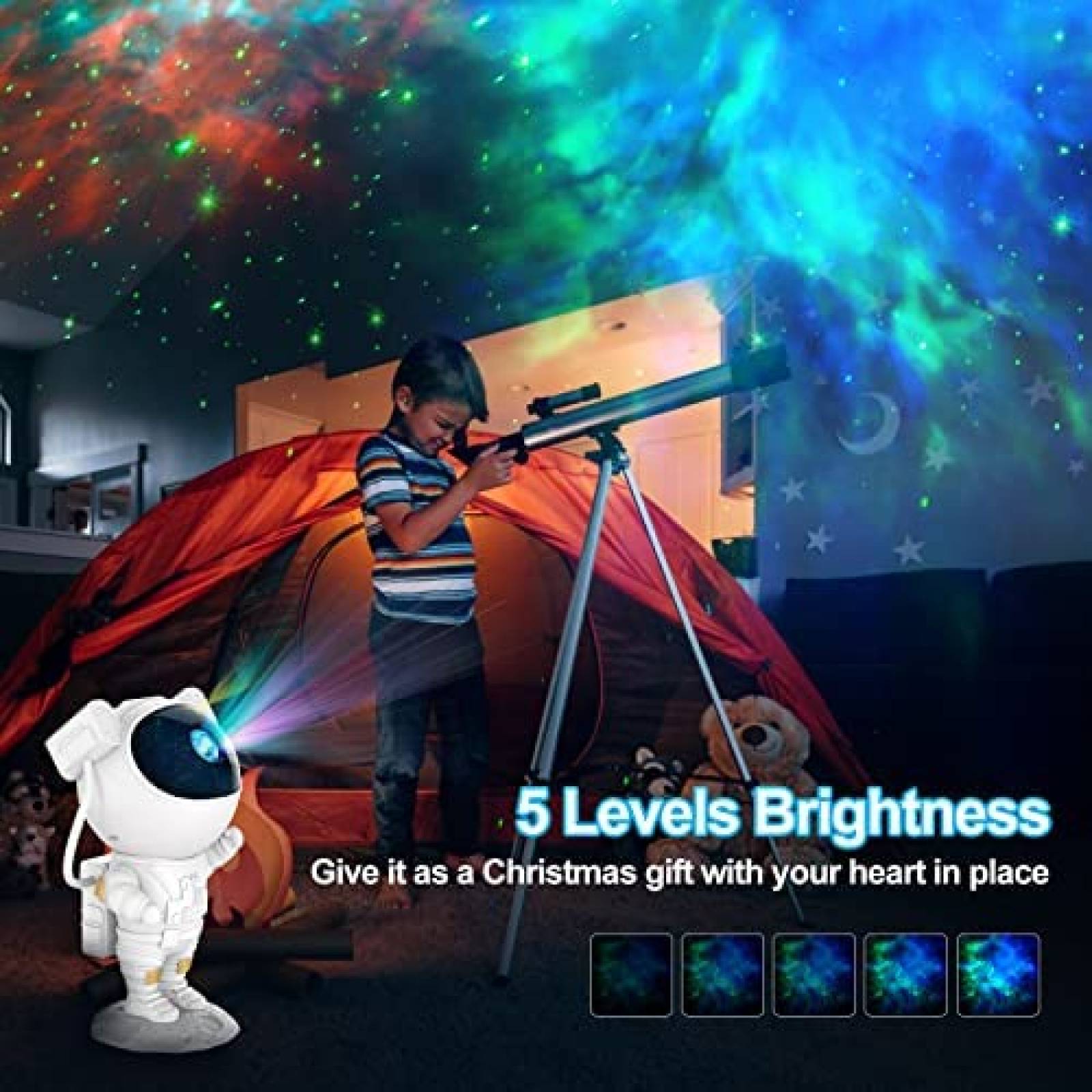 Lampara Proyector Cynlink Astro Alan Luz de galaxia -Blanco