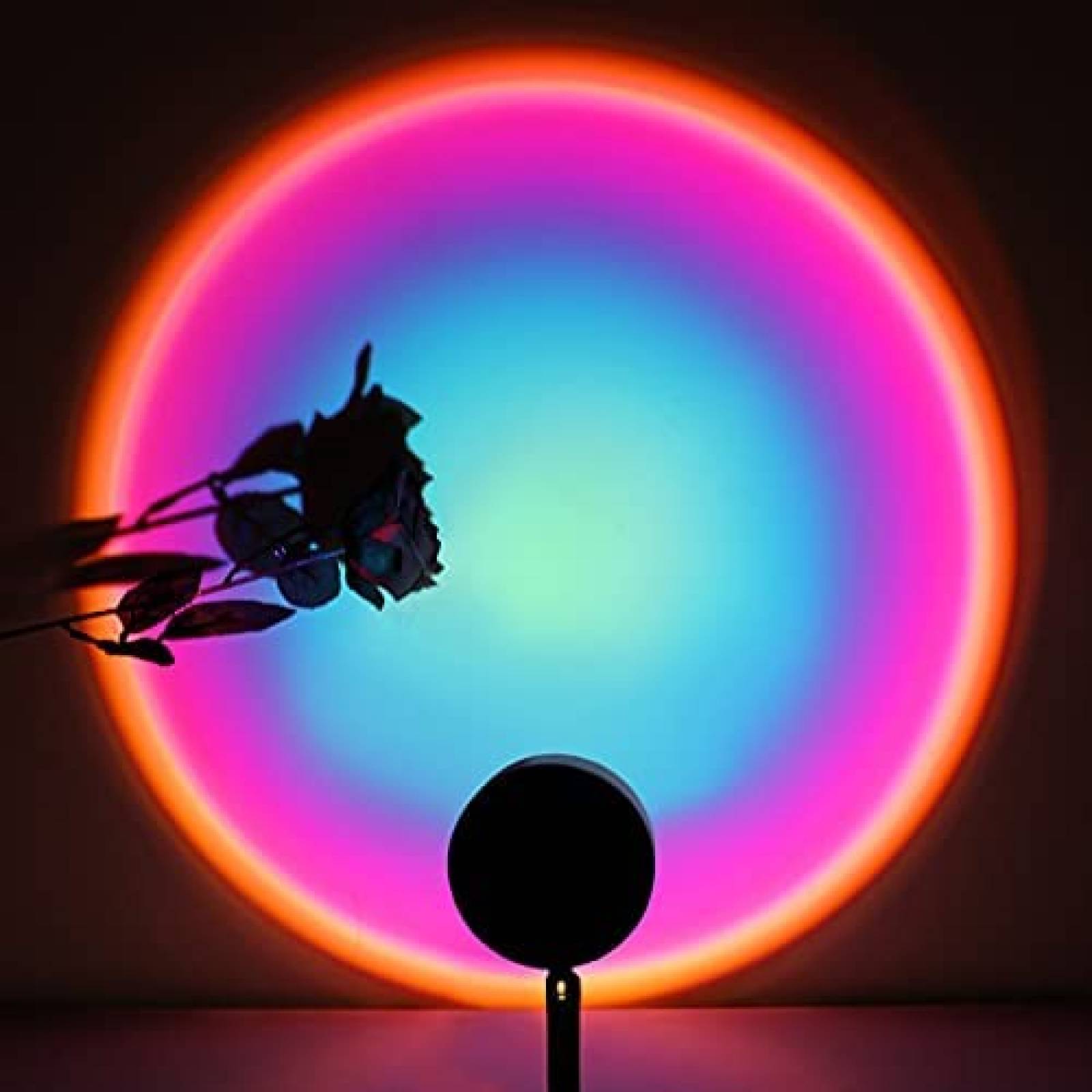 Lampara Proyector Esova de 180 Luz Tipo Arco iris -Negro