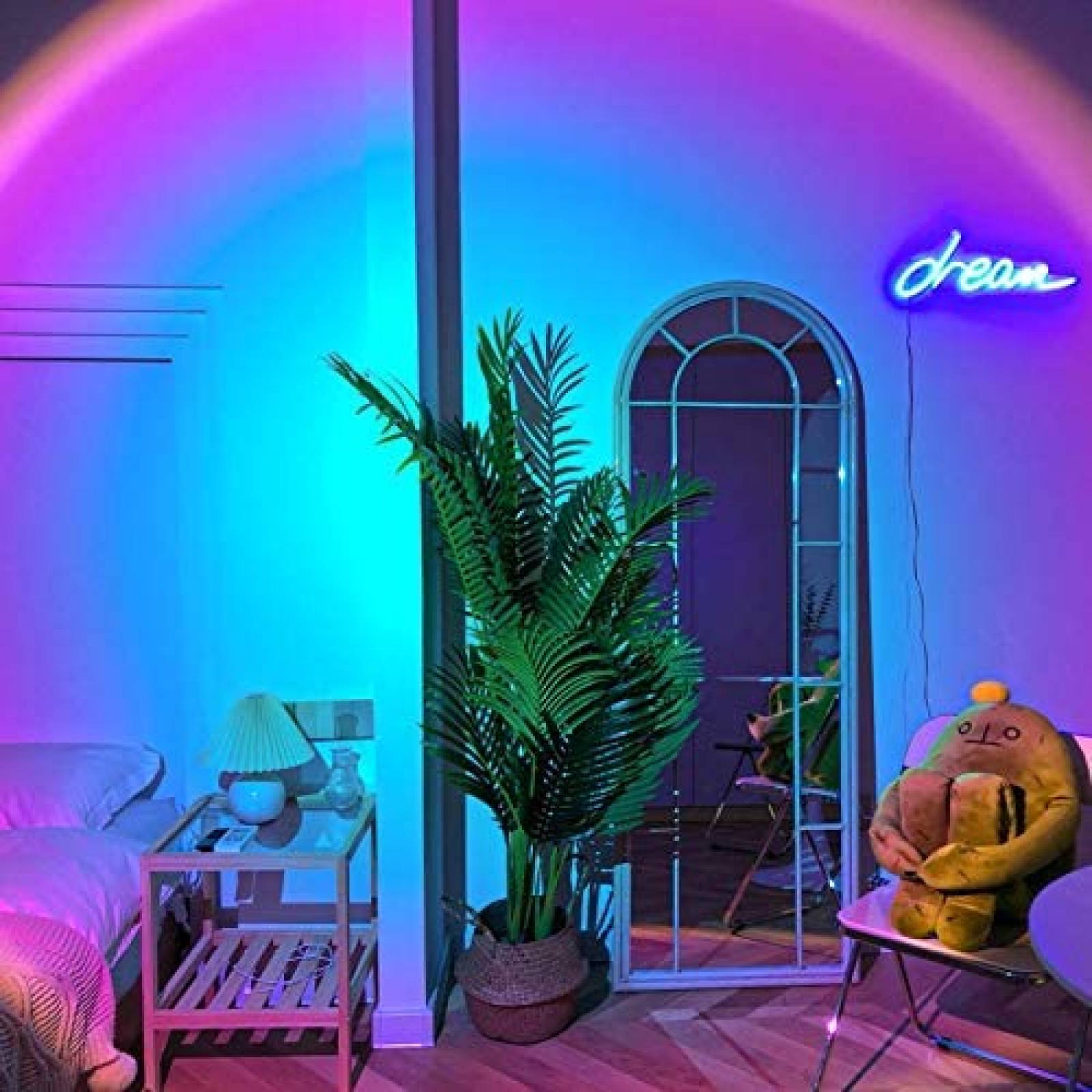 Lampara Proyector Esova de 180 Luz Tipo Arco iris -Negro