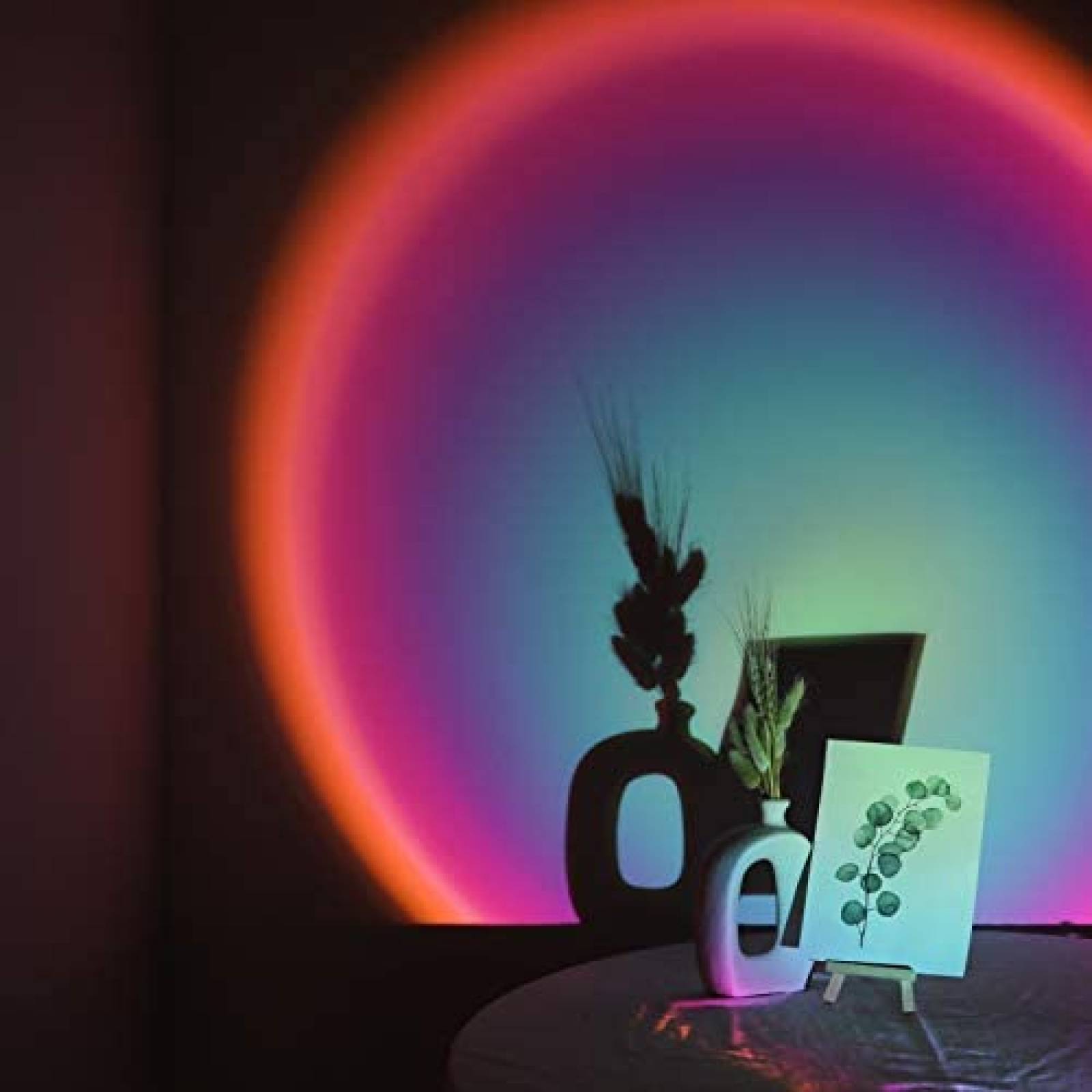 Lampara Proyector Esova de 180 Luz Tipo Arco iris -Negro