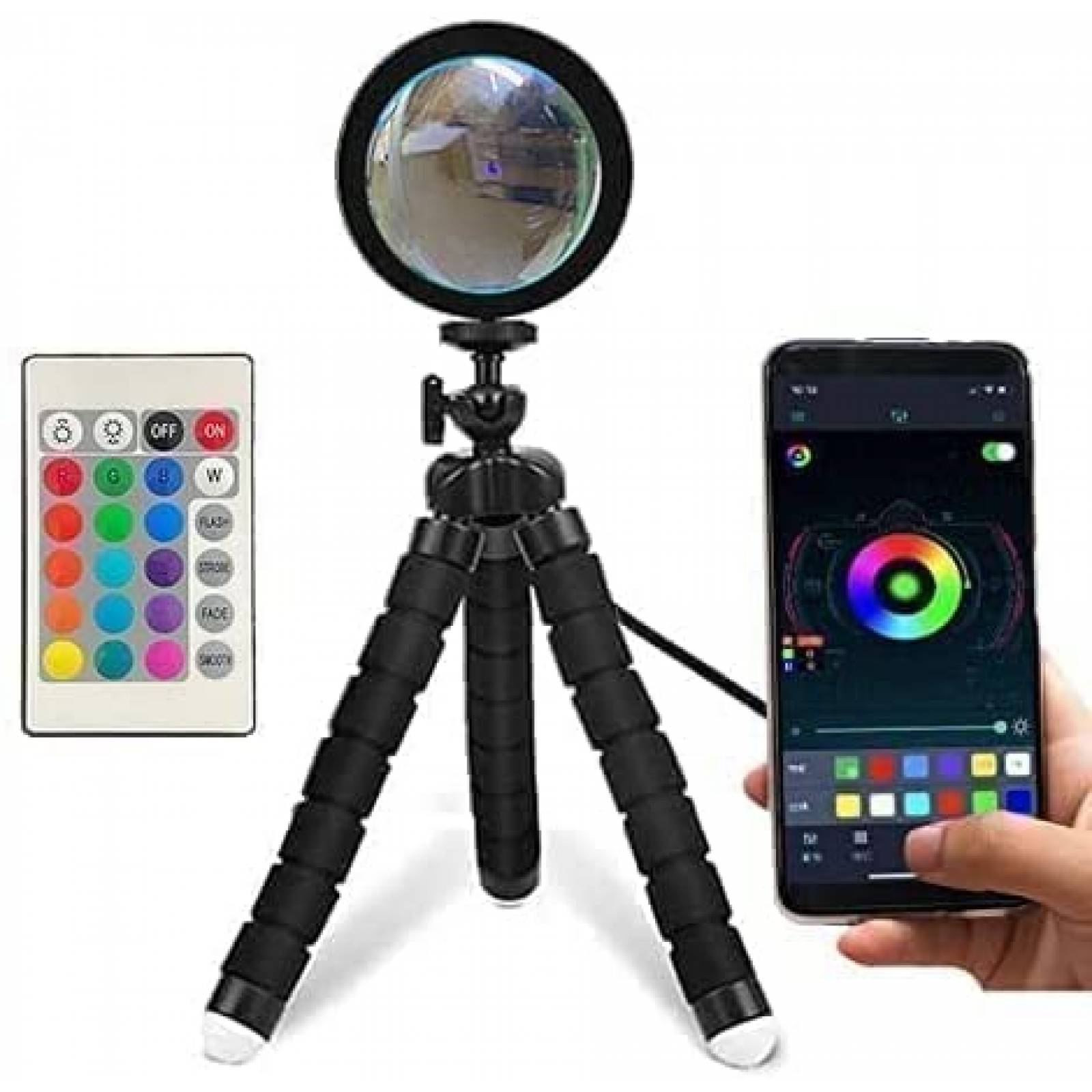 Lampara Proyector Z-SUPER de 360 16 Colores -Negro