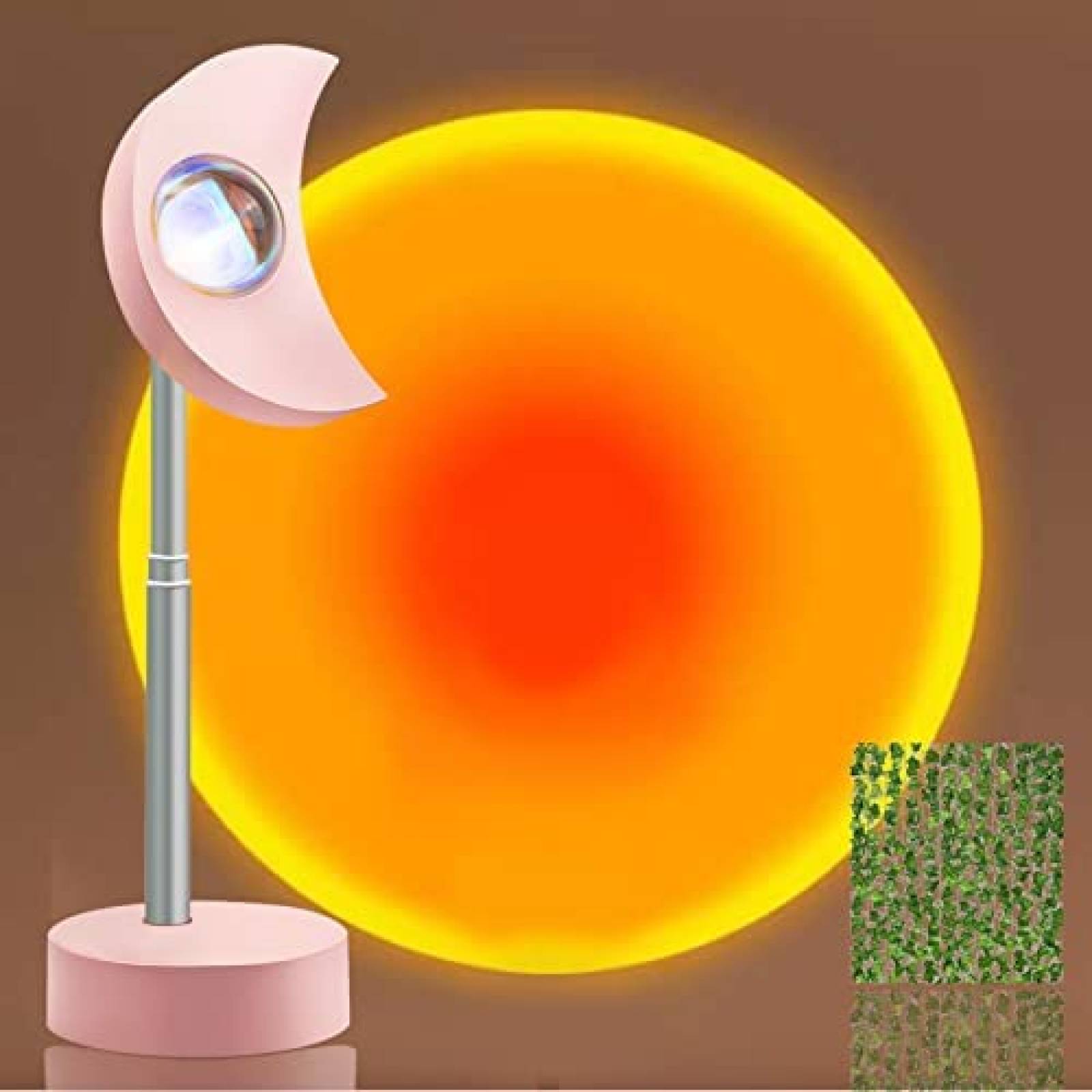 Lampara Proyector Freefa Tactil en Forma de Luna -Rosa