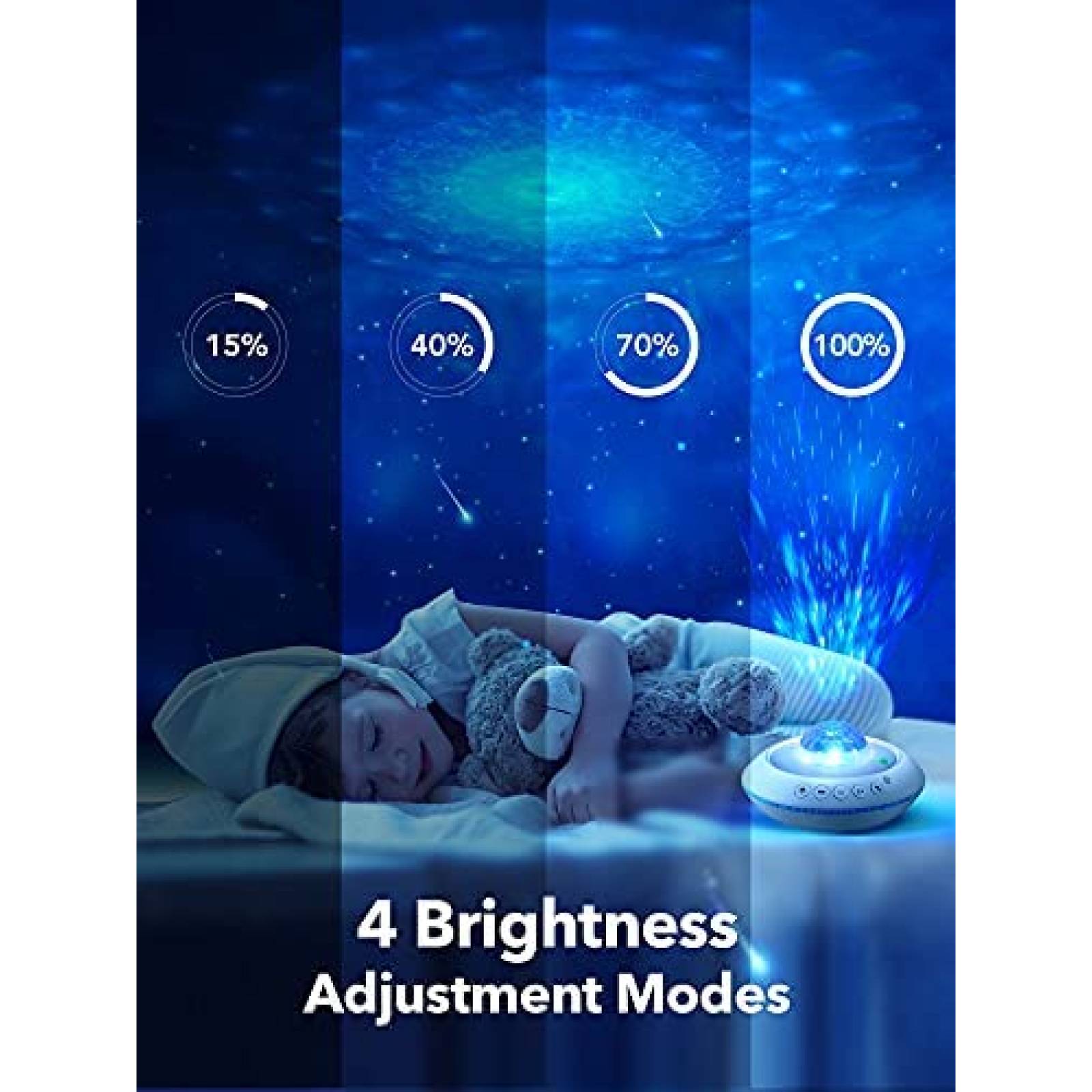 Luz de noche One Fire Bluetooth Musica Temporizador Cuarto