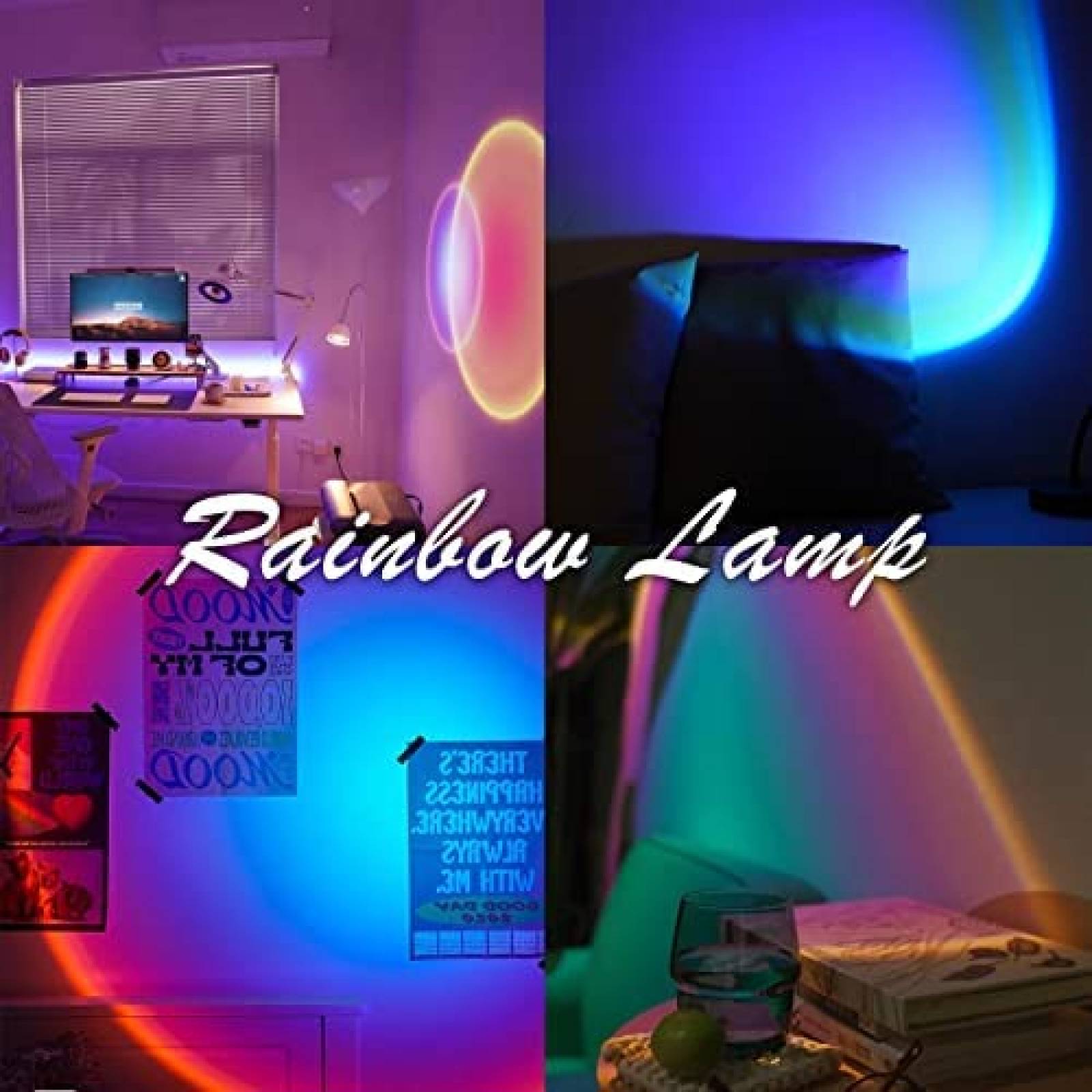 Lampara Proyector QUIGO de Atardecer 10W con Control -Negro