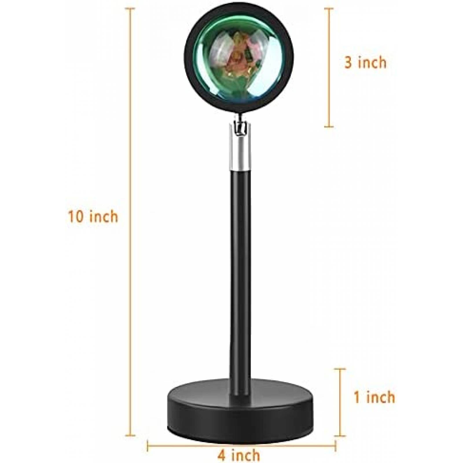 Lampara Proyector X-CHENG USB de 180 de Atardecer -Negro