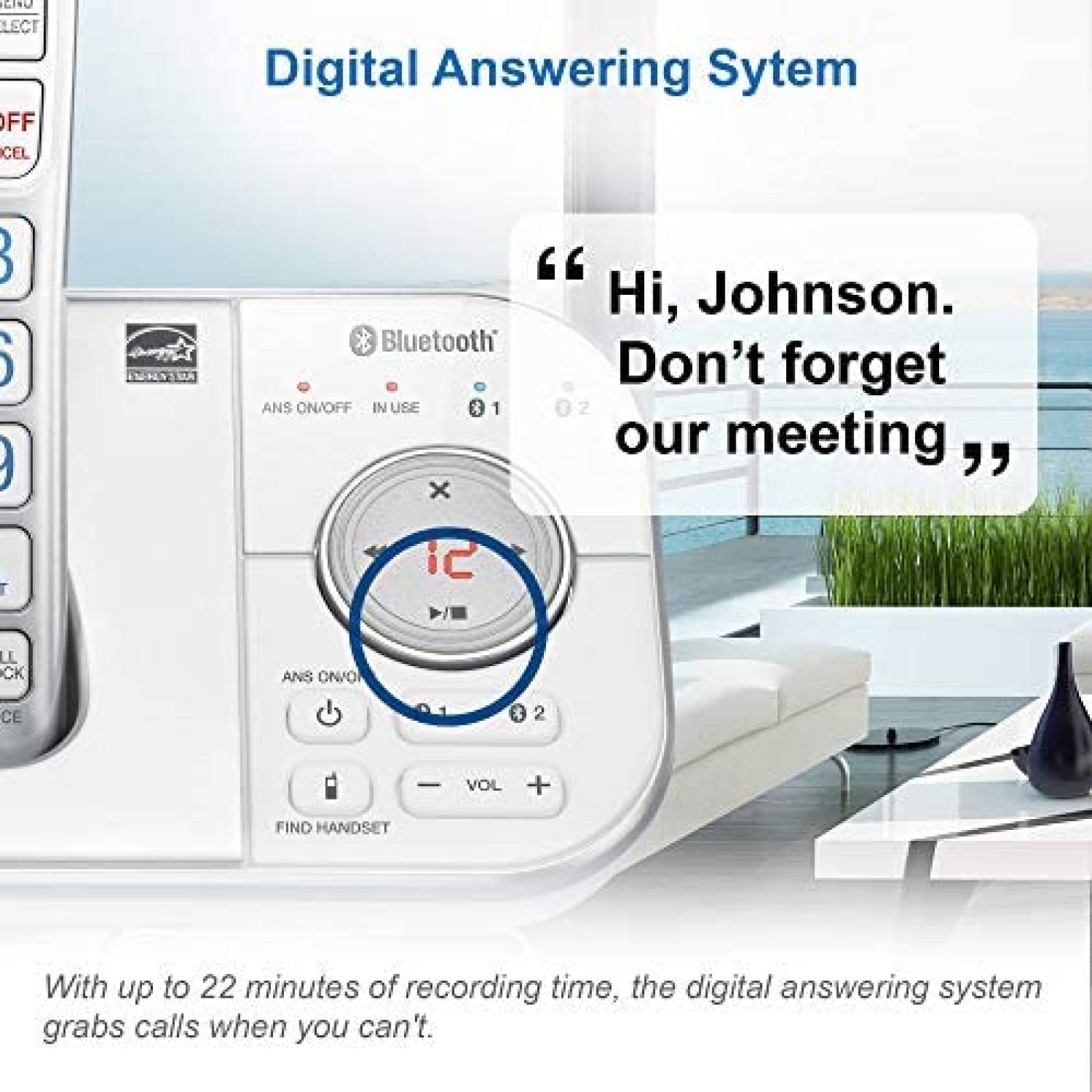 Telefonos VTech VS112-47 4 Pzs Bluetooth -Plateado