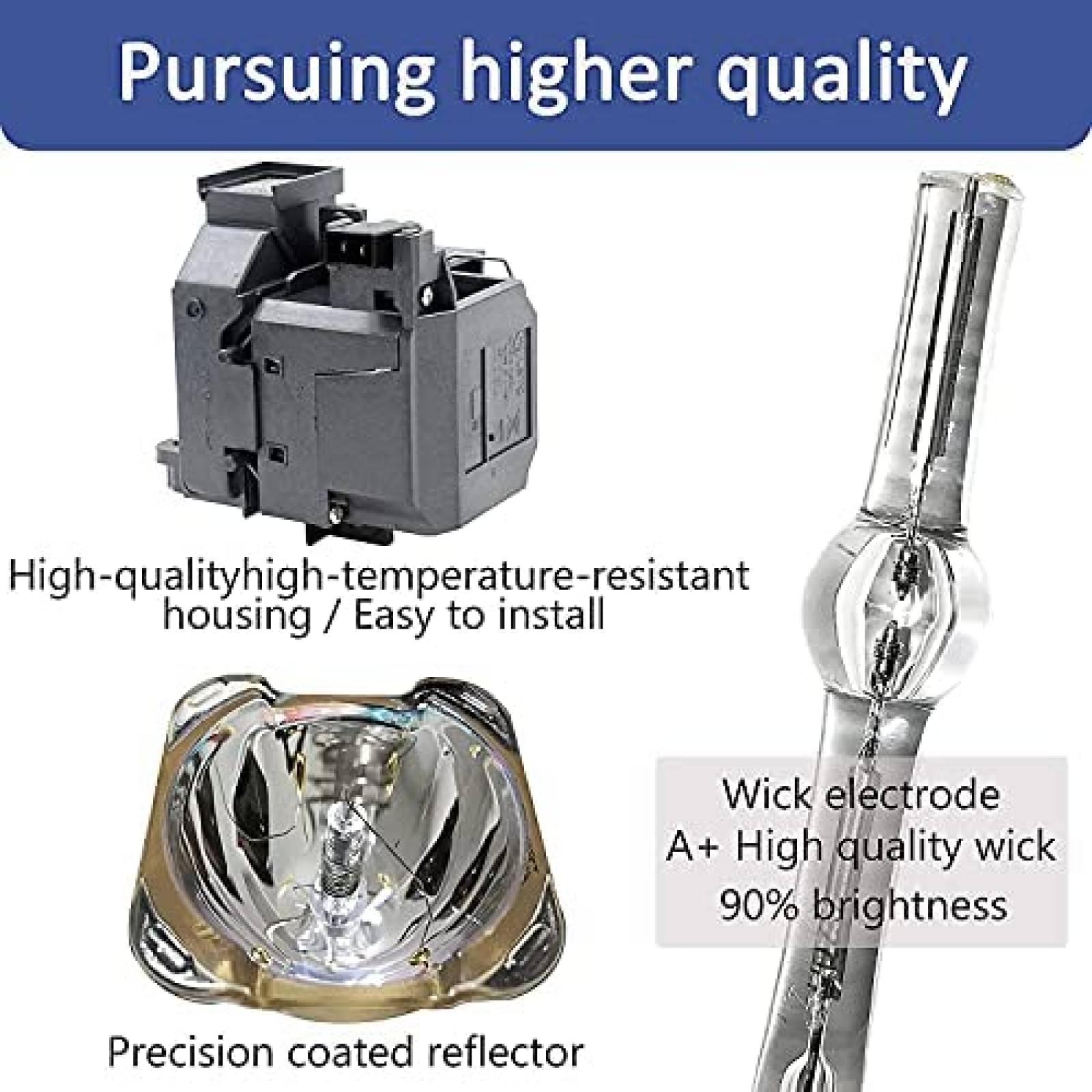 Proyector Shopforbattery para Epson Powerlite -Negro