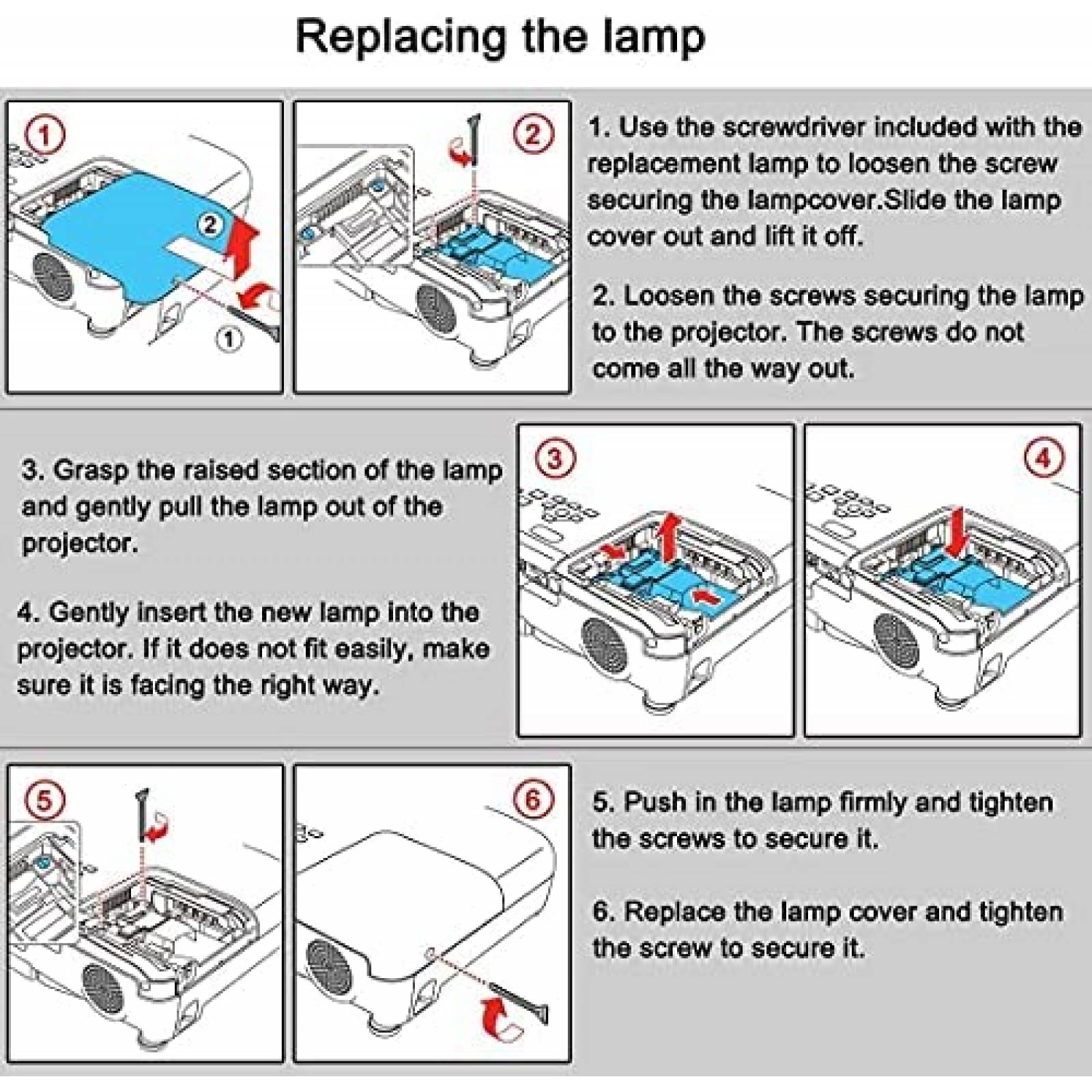 Proyector Shopforbattery para Epson Powerlite -Negro