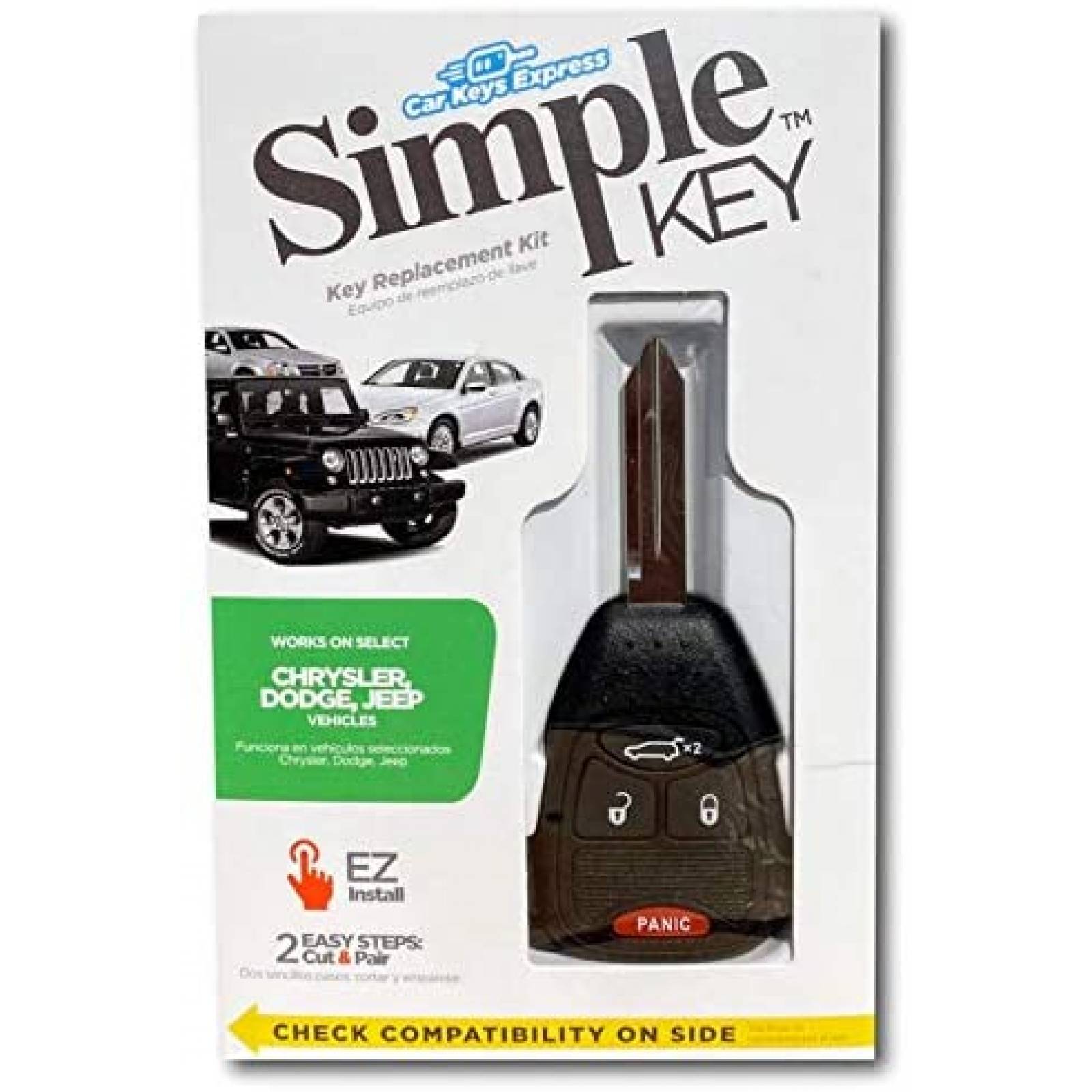 Llave Programable Car Keys Express para Chrysler Dodge Jeep
