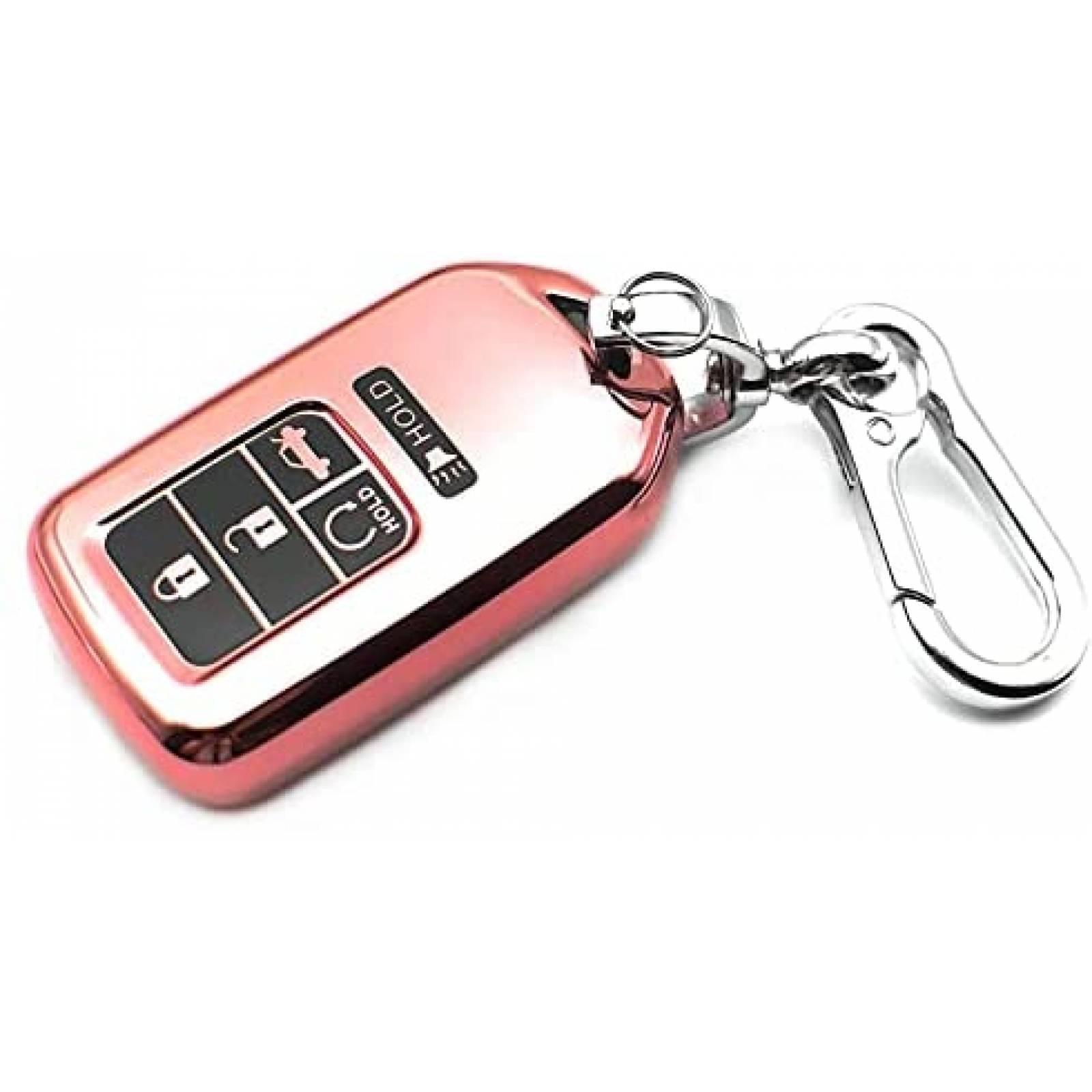 Llave Carro INFIPAR Civic CR-V Compatible 5 Botones -Rosa