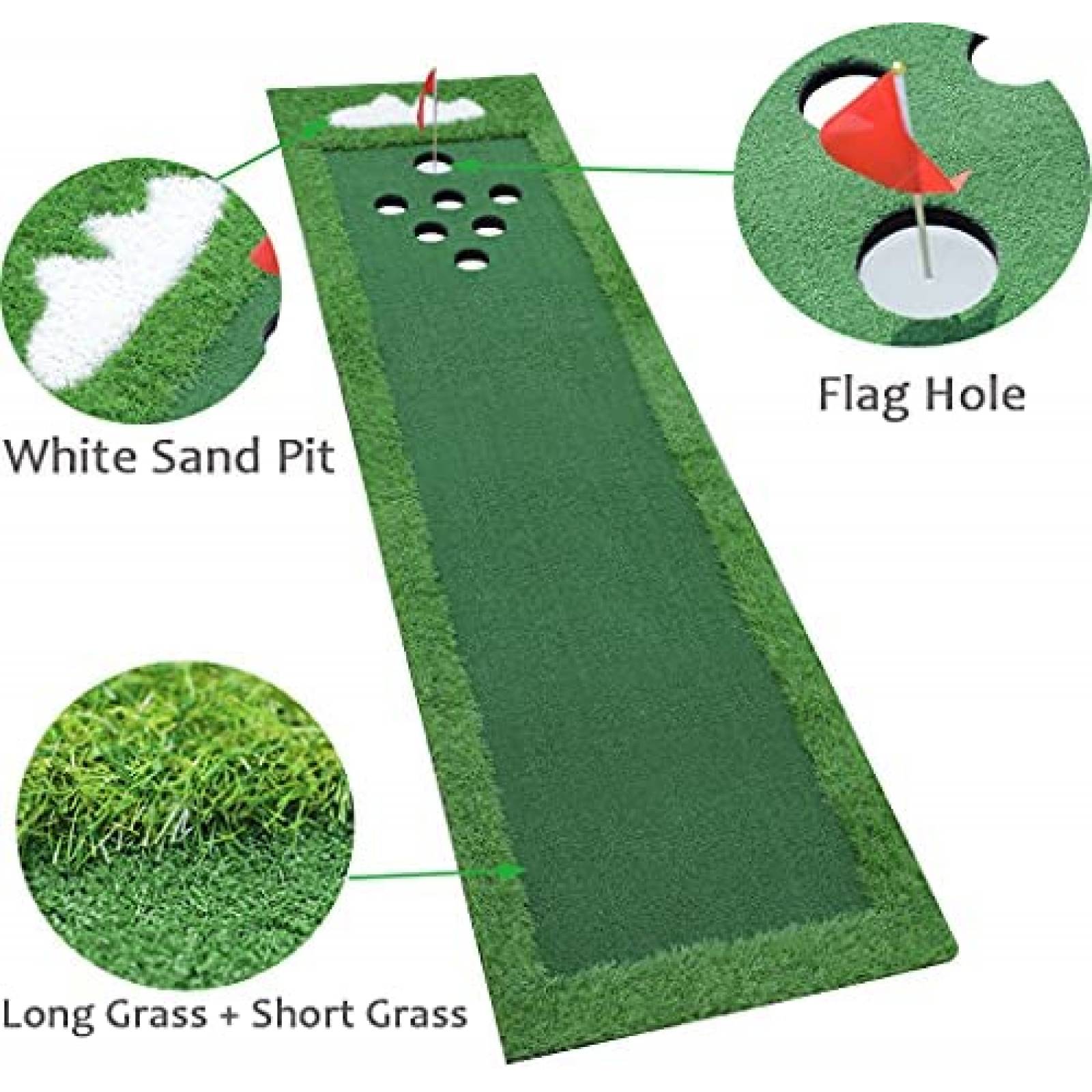 Juego De Mini Golf SPRAWL Interior y Exterior -Verde
