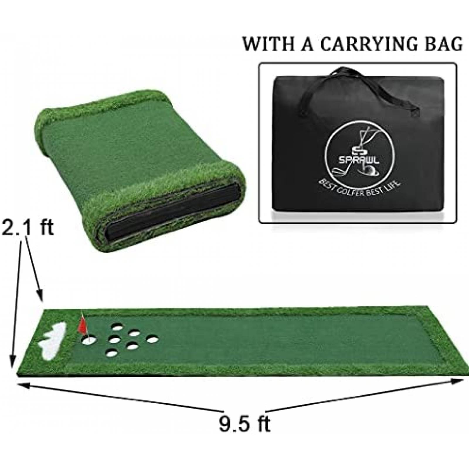 Juego De Mini Golf SPRAWL Interior y Exterior -Verde