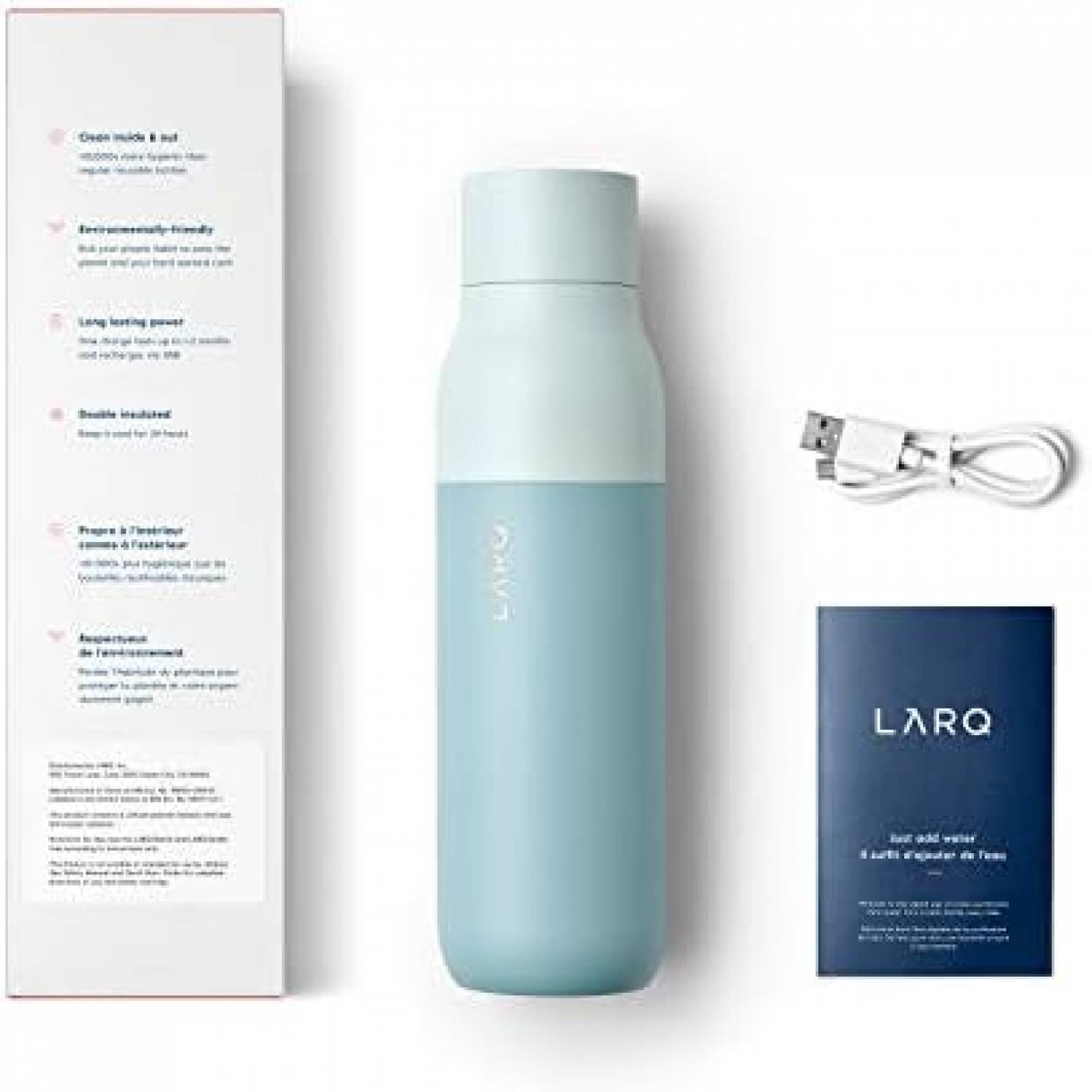 Botella Autolimpiable LARQ Sistema De Purificacion De Agua