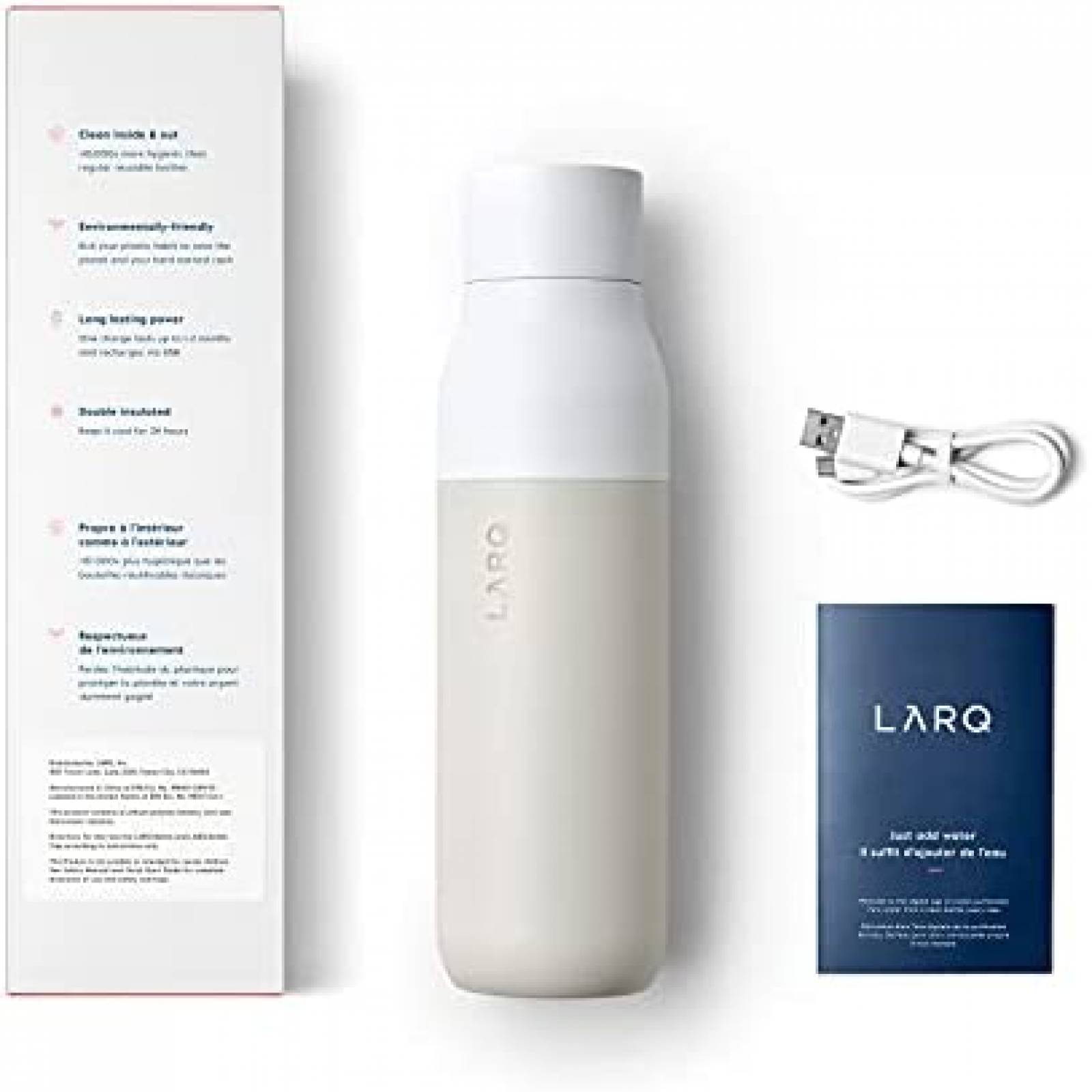 Botella Autolimpiable LARQ Sistema Purificacion De Agua