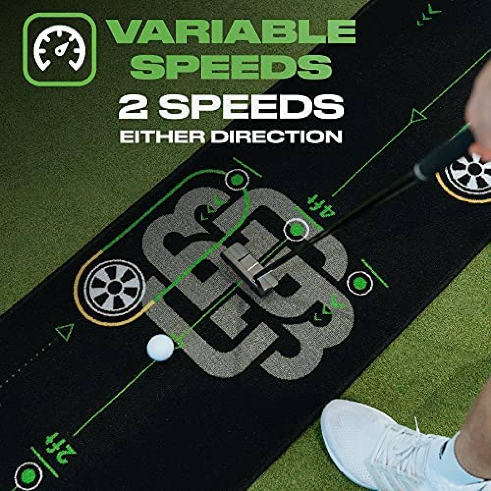 Juego De Mini Golf BACK 2 BASICS GOLF Para Practica -Negro