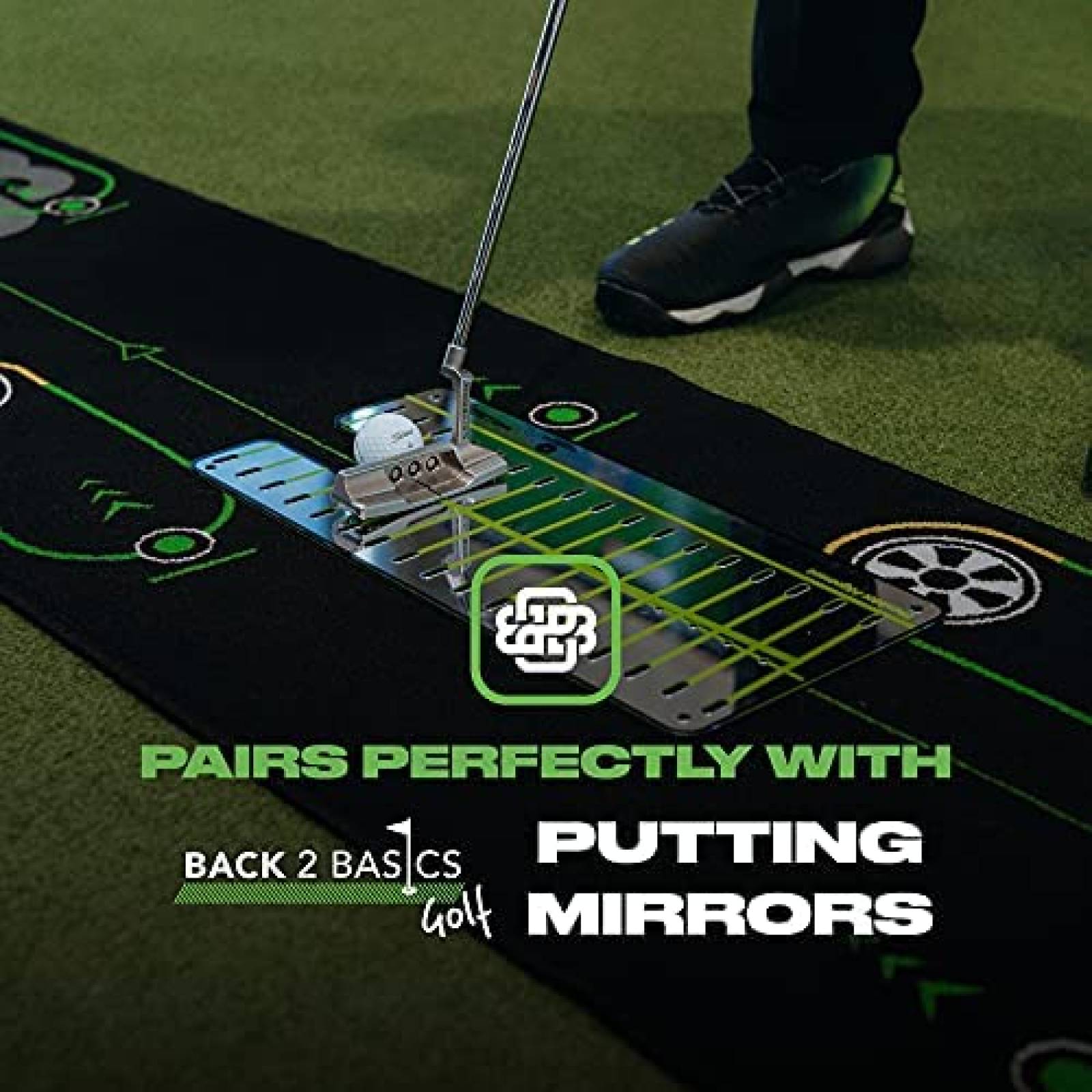 Juego De Mini Golf BACK 2 BASICS GOLF Para Practica -Negro