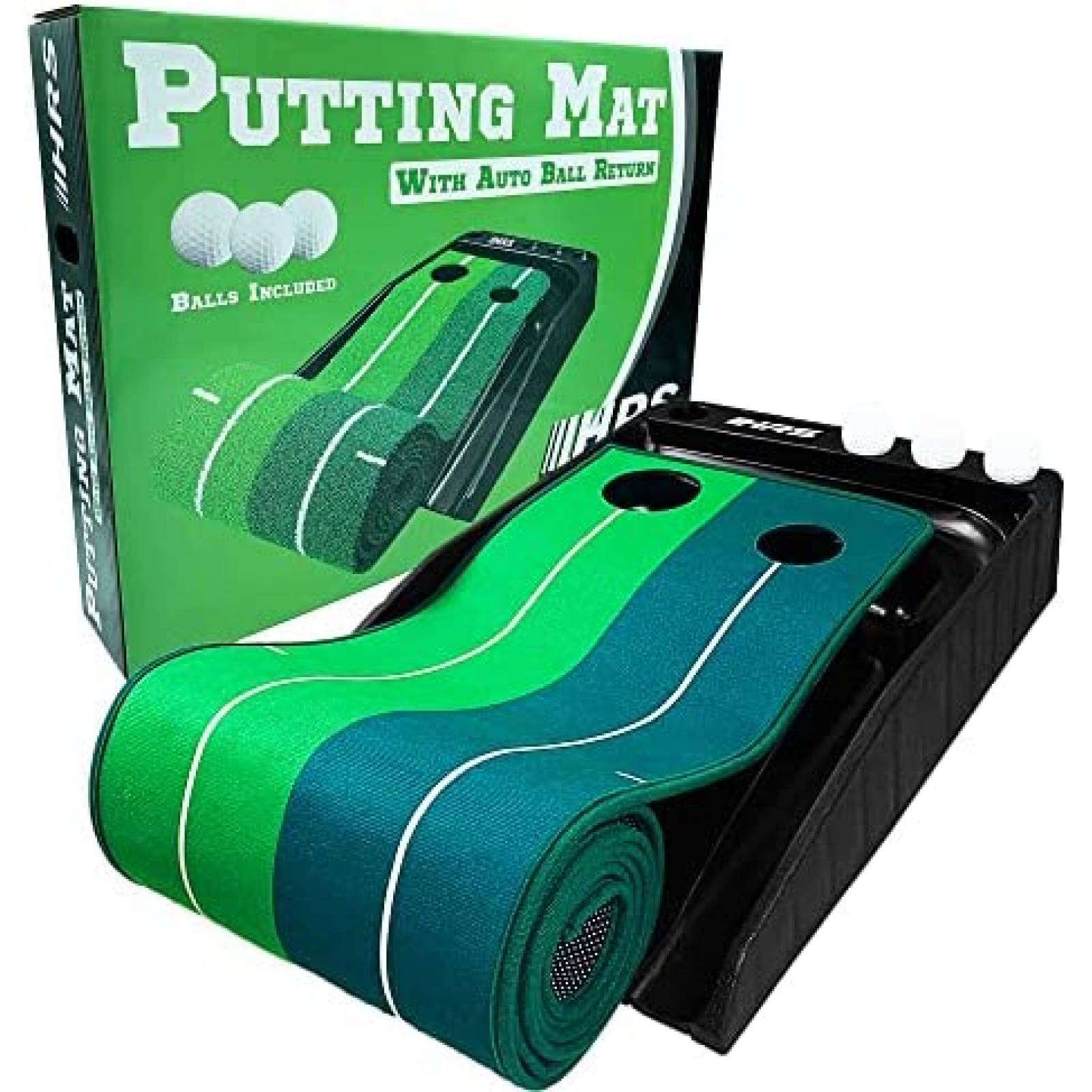 Juego De Mini Golf Hit Run Steal 3 Pelotas De Golf -Verde