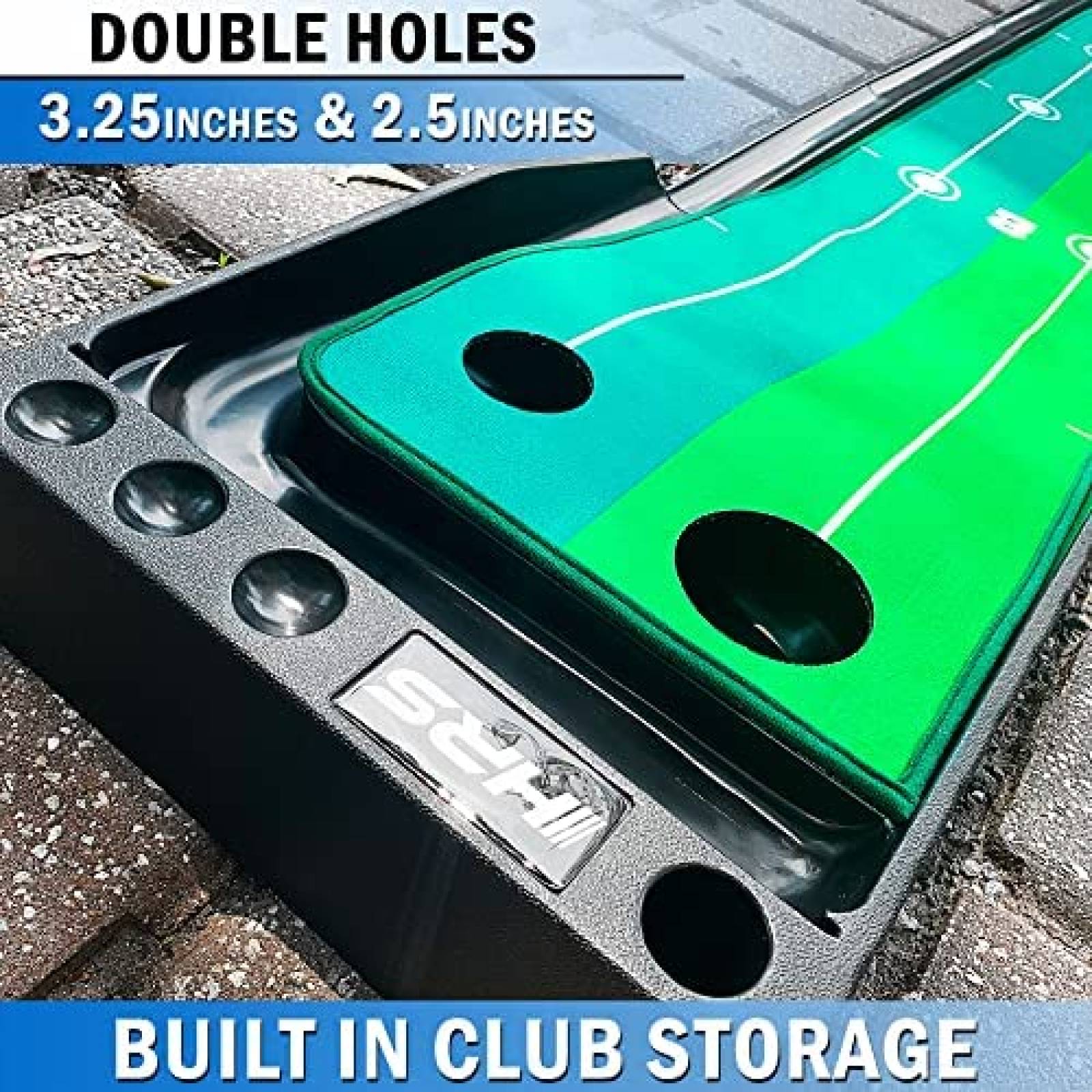 Juego De Mini Golf Hit Run Steal 3 Pelotas De Golf -Verde