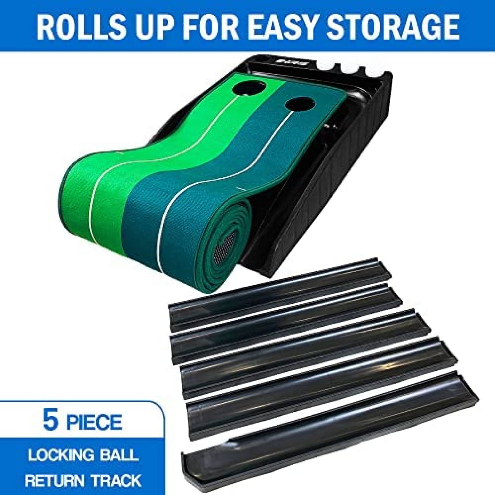 Juego De Mini Golf Hit Run Steal 3 Pelotas De Golf -Verde