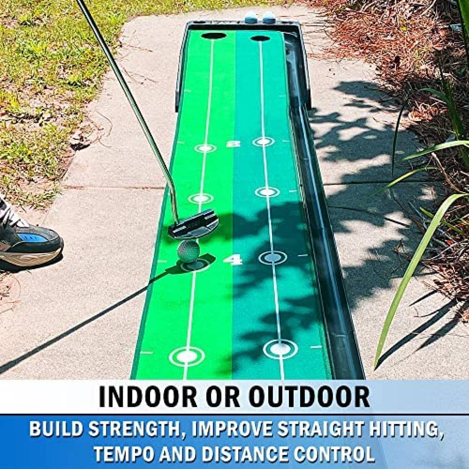 Juego De Mini Golf Hit Run Steal 3 Pelotas De Golf -Verde