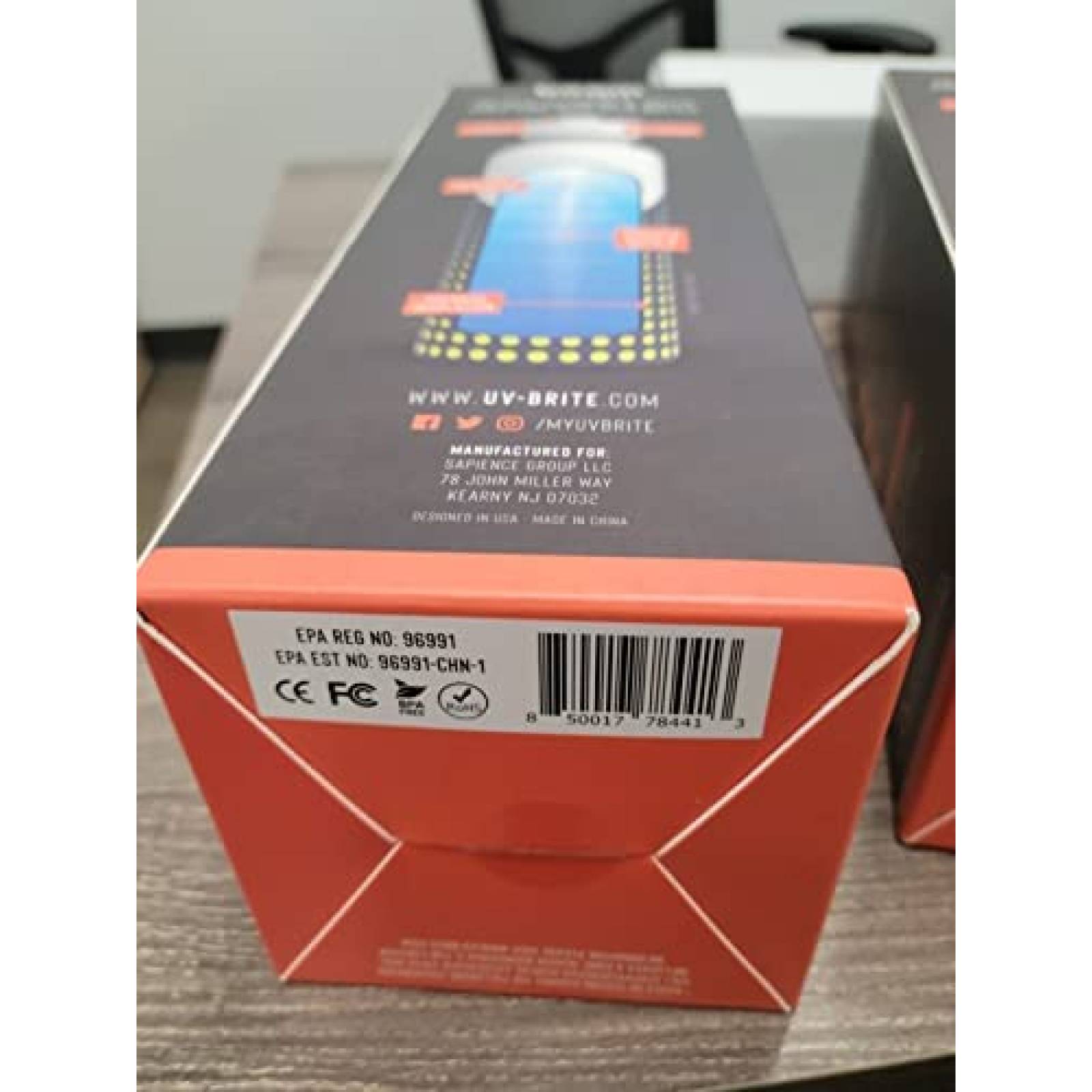 Termo Autolimpiante UVBRITE Recargable de 24 Onzas -Amarillo