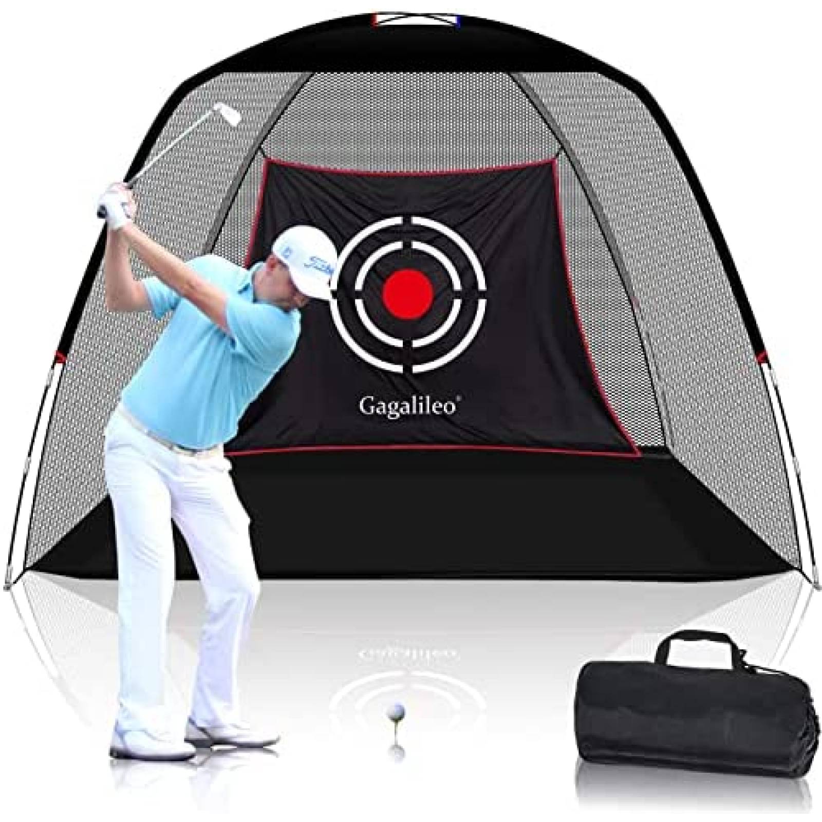 Red De Golf Practica Gagalileo Int y Ext De Poliester -Negro