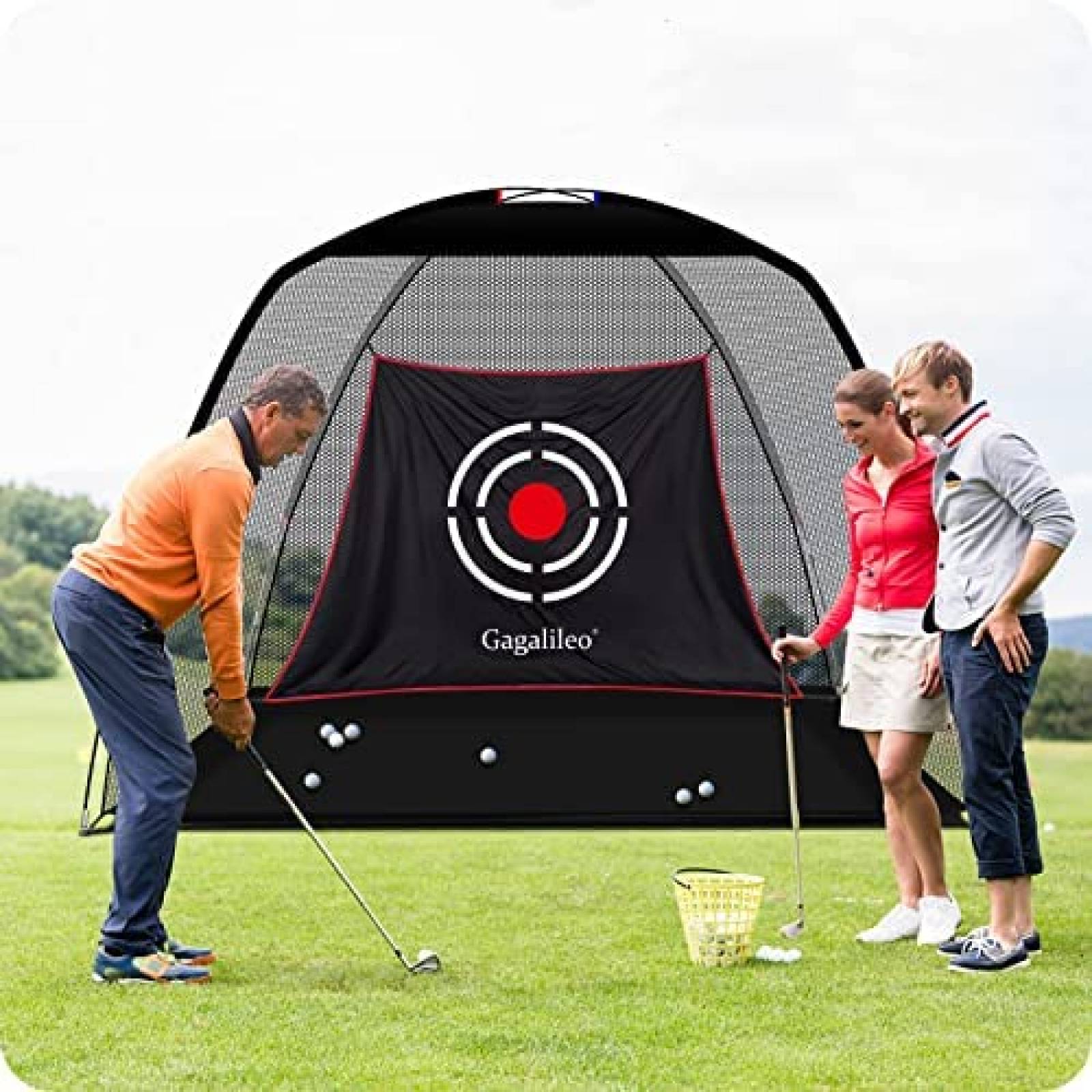 Red De Golf Practica Gagalileo Int y Ext De Poliester -Negro