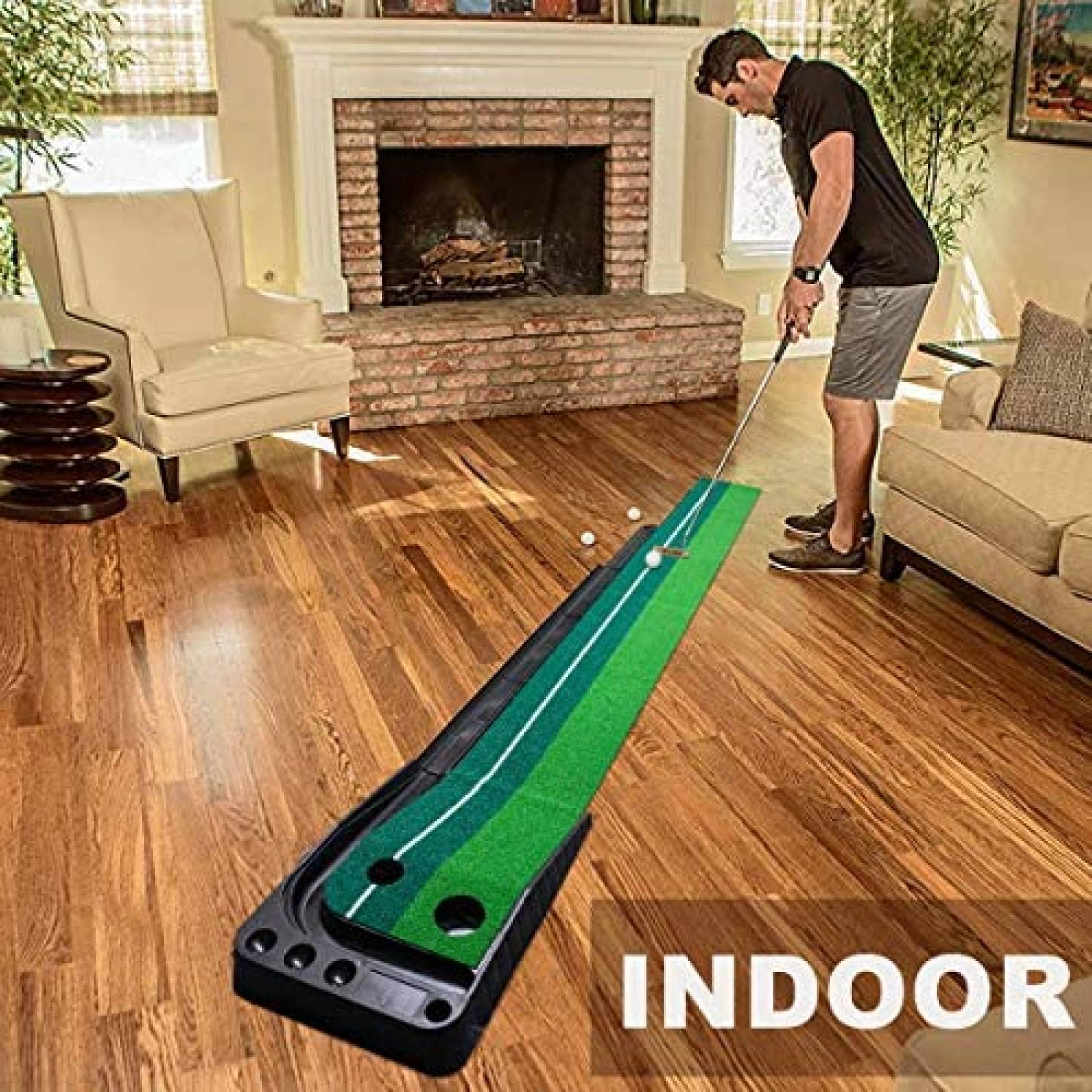 Juego De Mini Golf Aliennana Largo de 9.84 pies -Verde