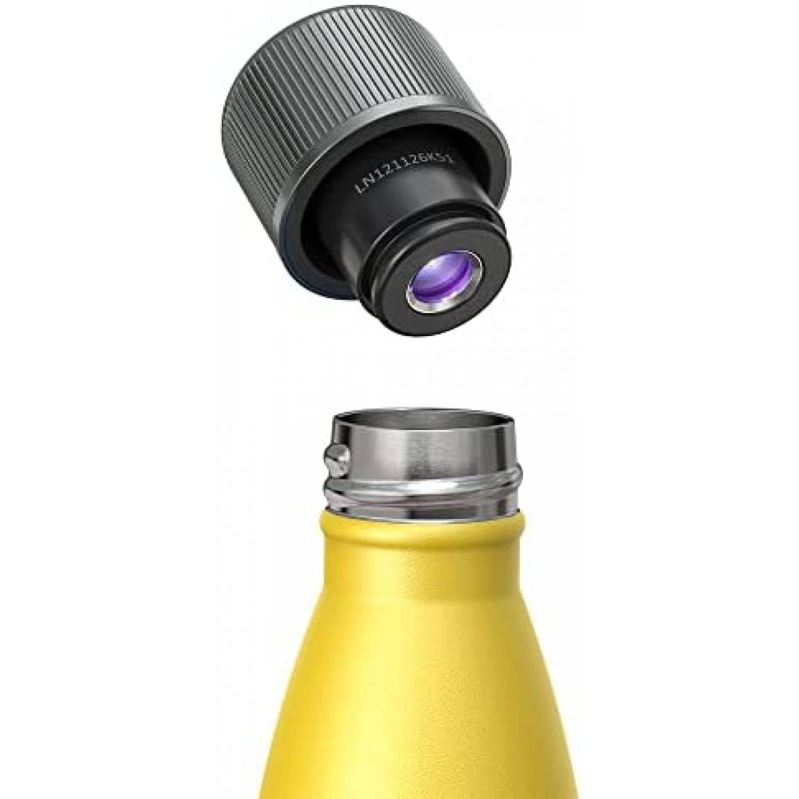 Termo Autolimpiante CrazyCap de Acero Cap 25 Onzas -Amarillo