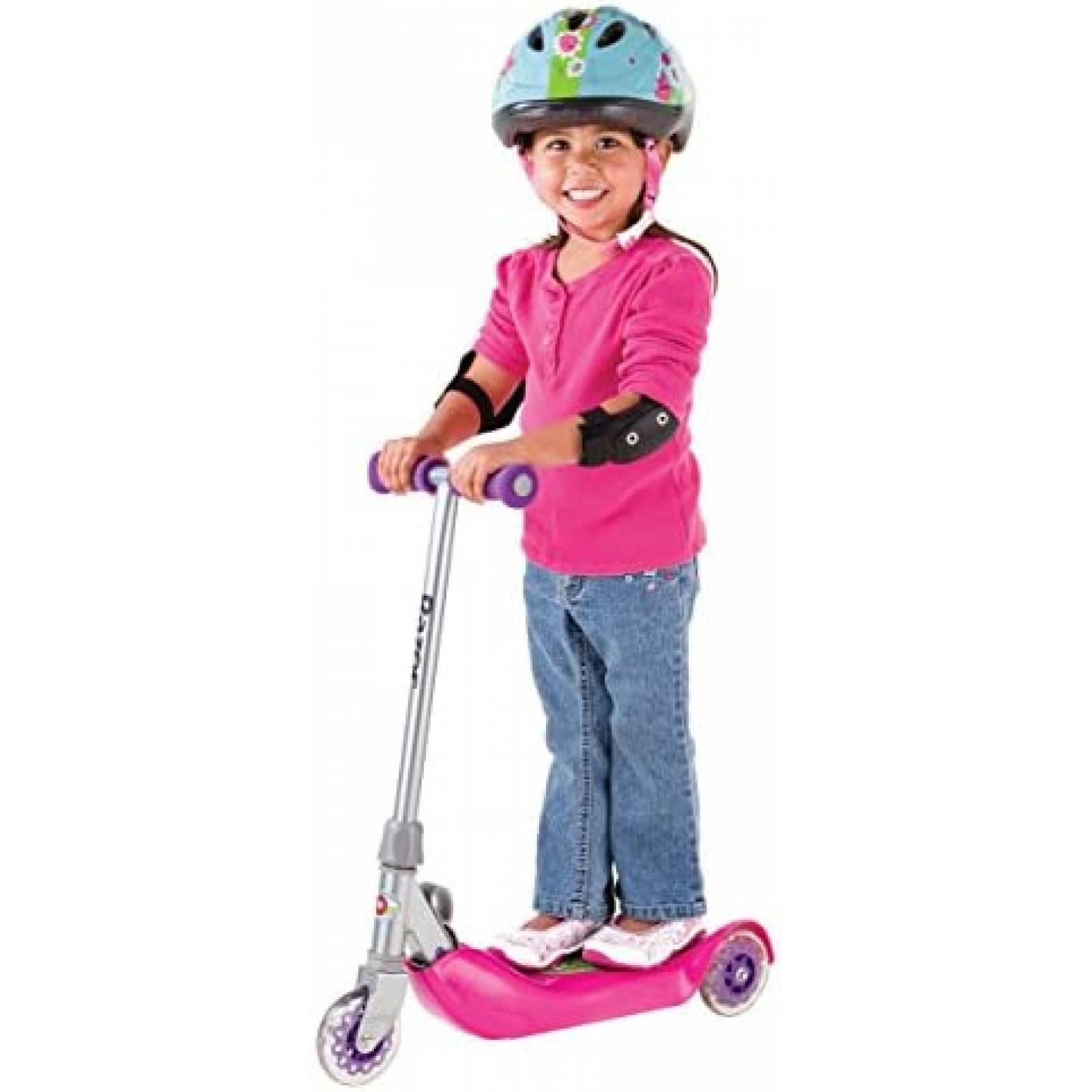 Patin de Juguete Razor Para Niños Ajustable -Rosa