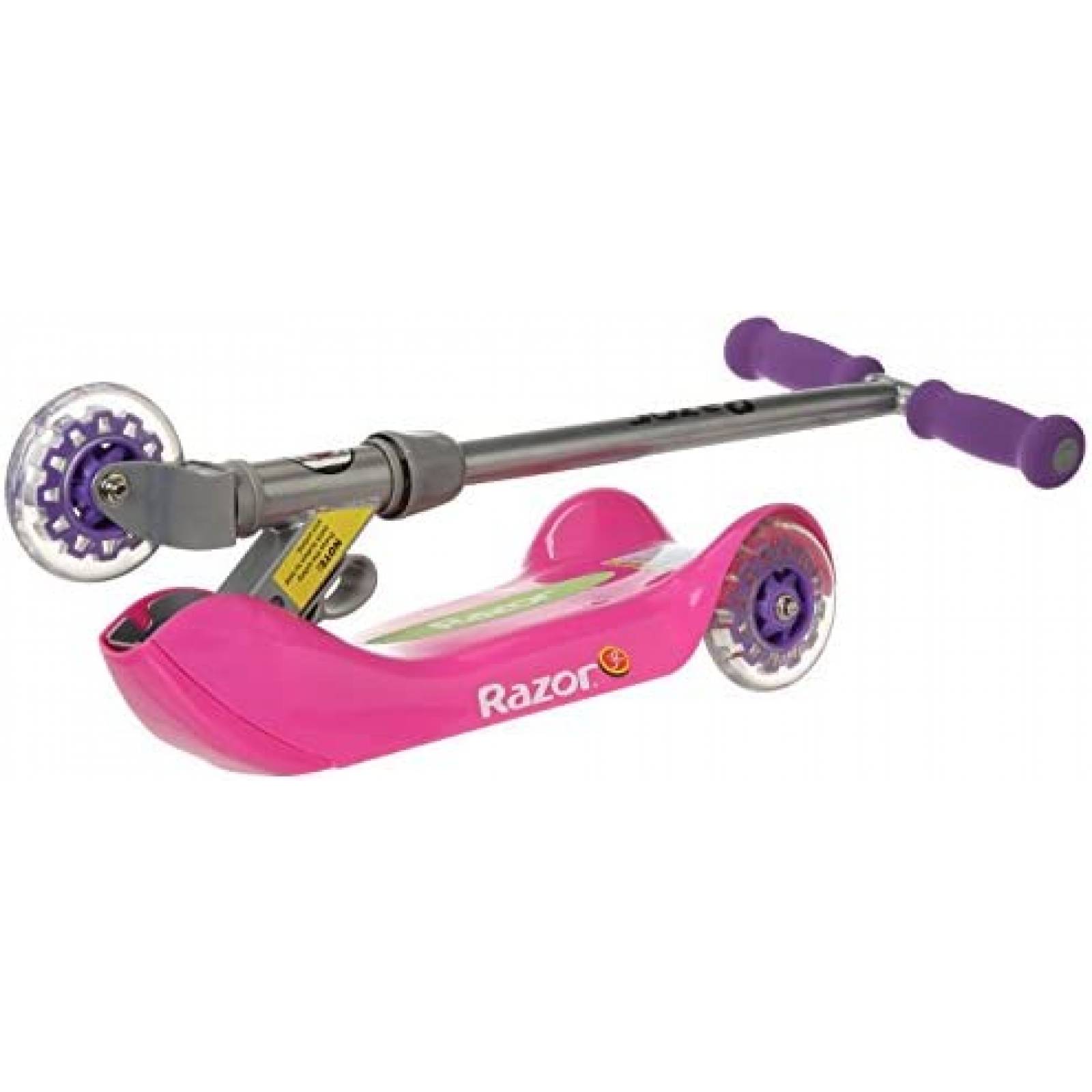 Patin de Juguete Razor Para Niños Ajustable -Rosa