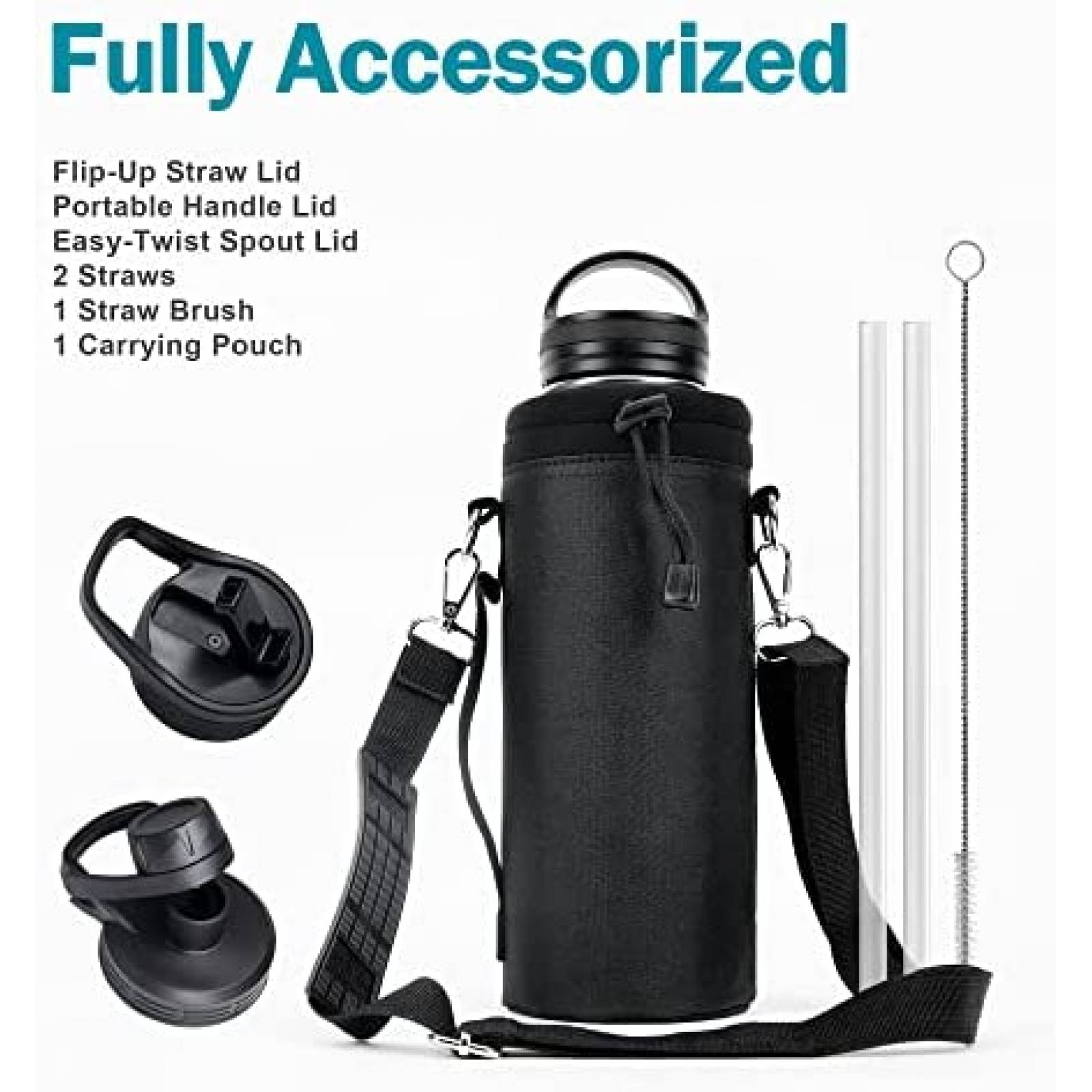 Termo Autolimpiante BUZIO de Acero Cap. 40 Onzas -Azul