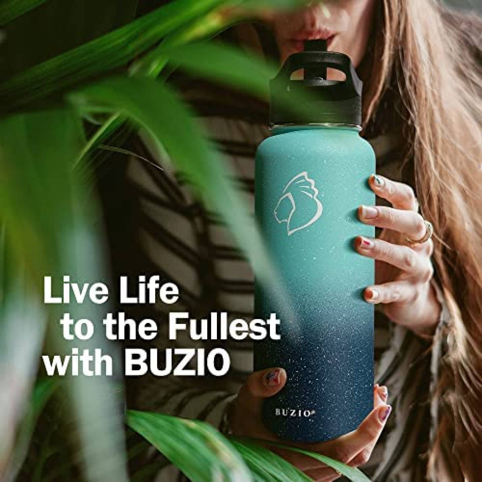 Termo Autolimpiante BUZIO de Acero Cap. 40 Onzas -Azul